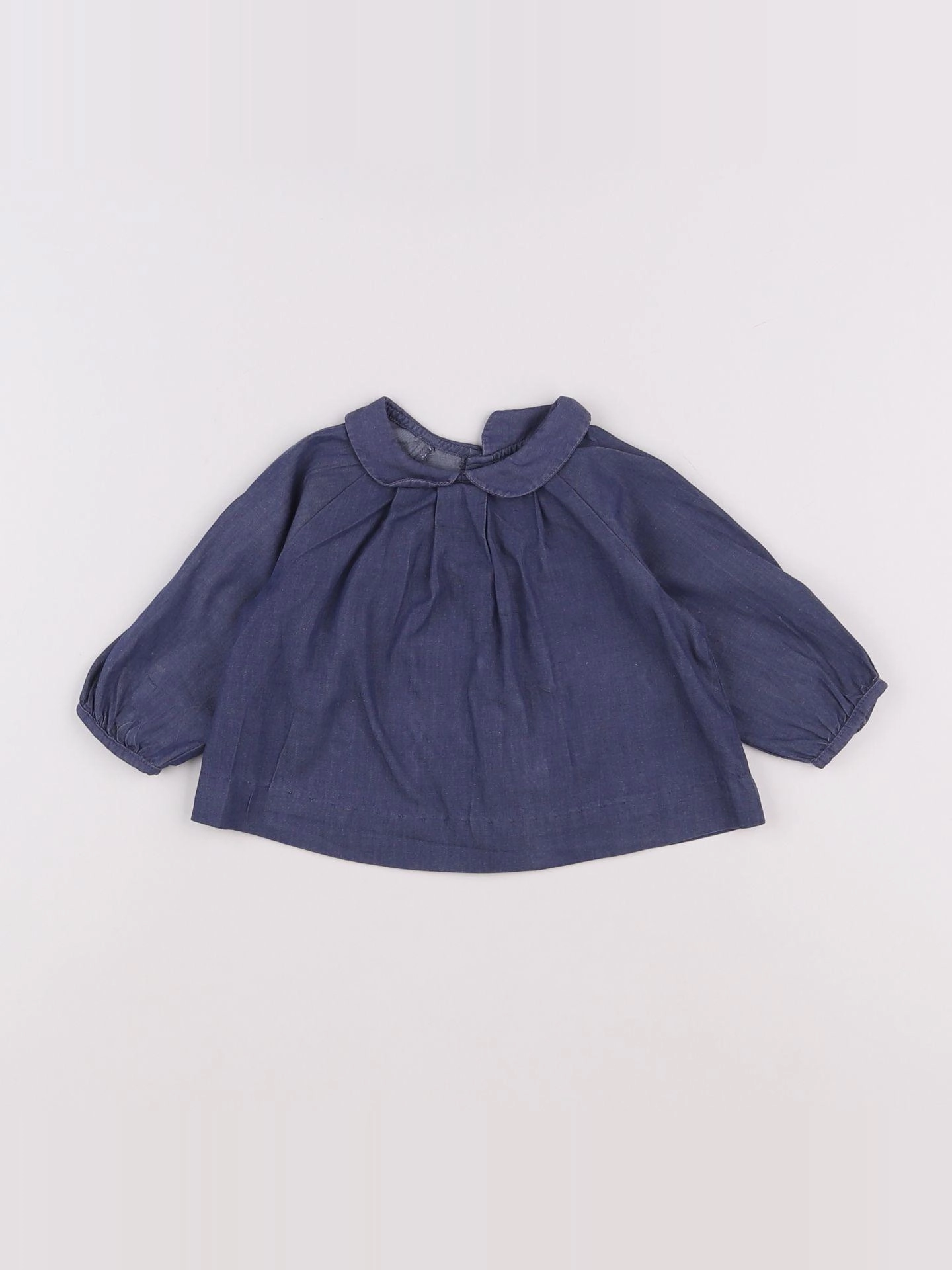 Jacadi - blouse bleu - 6 mois