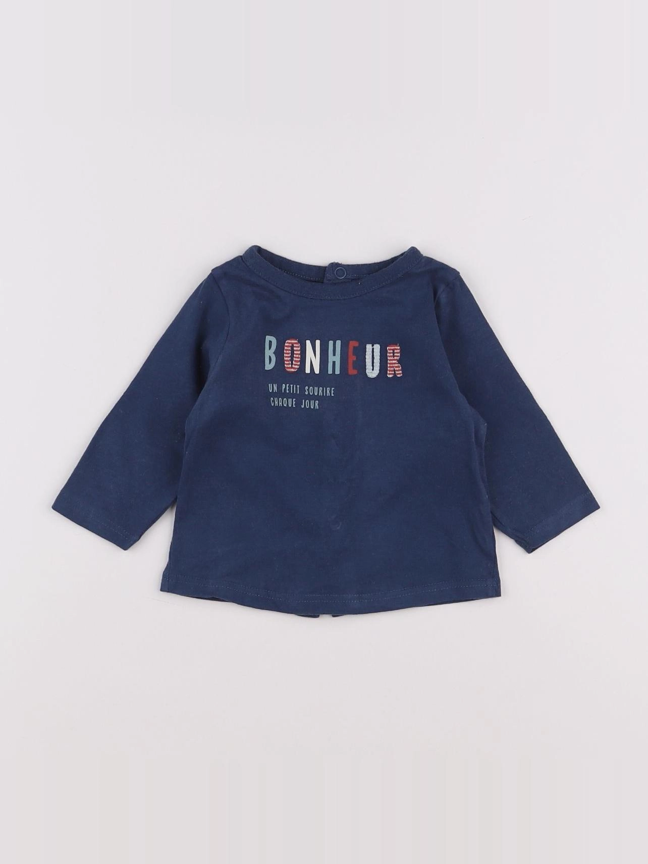 Tape à l'oeil - tee-shirt bleu - 3 mois