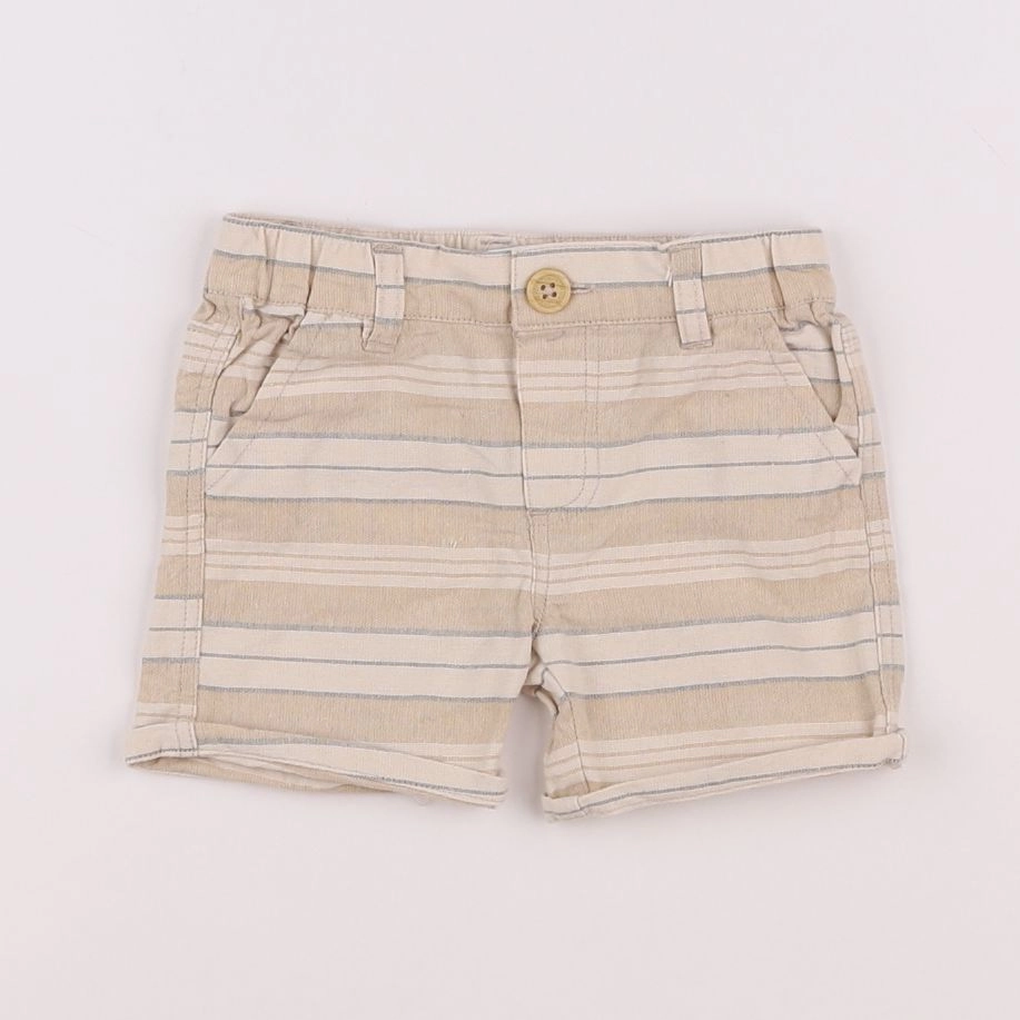 Vertbaudet - short beige - 6 mois