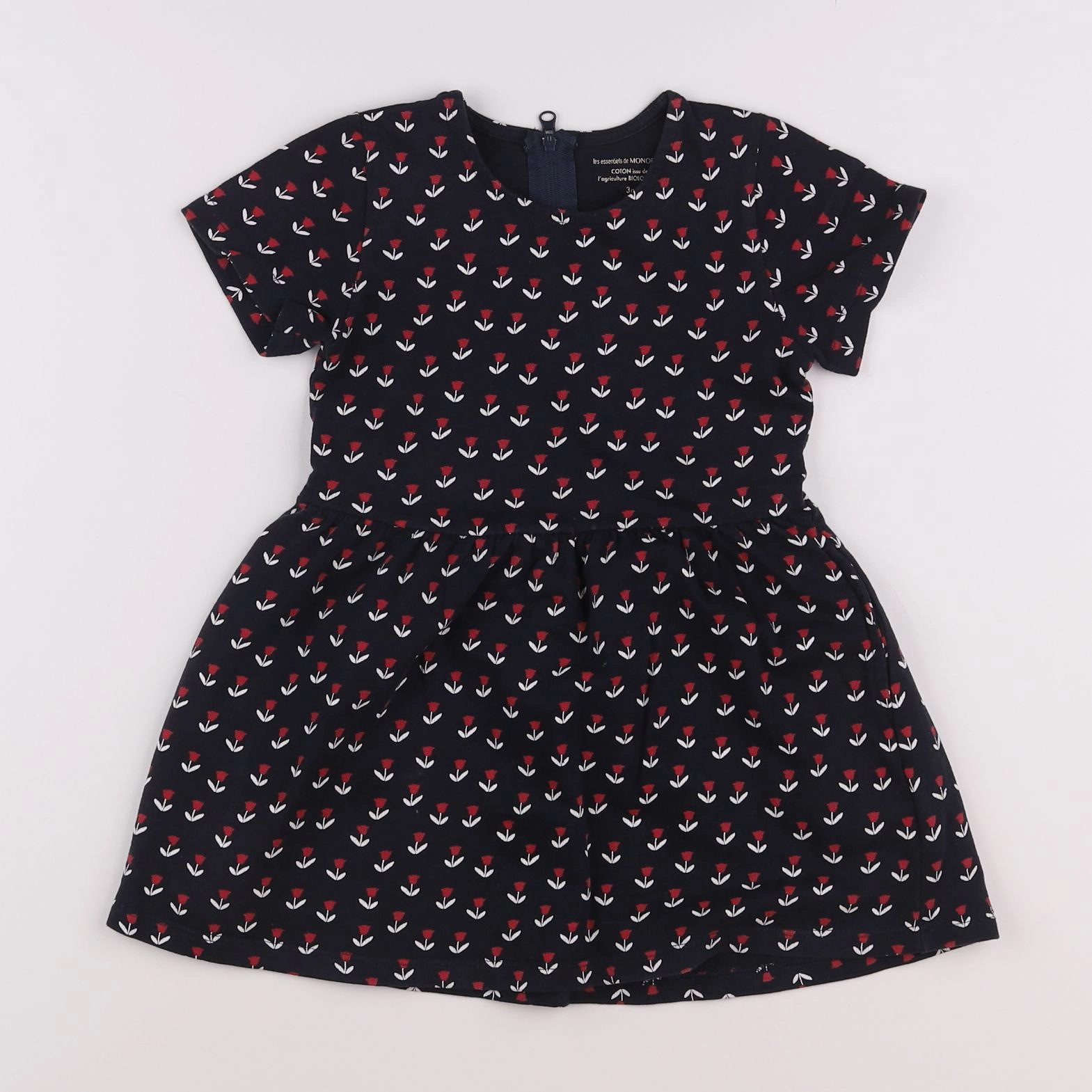 Monoprix - robe bleu - 3 ans