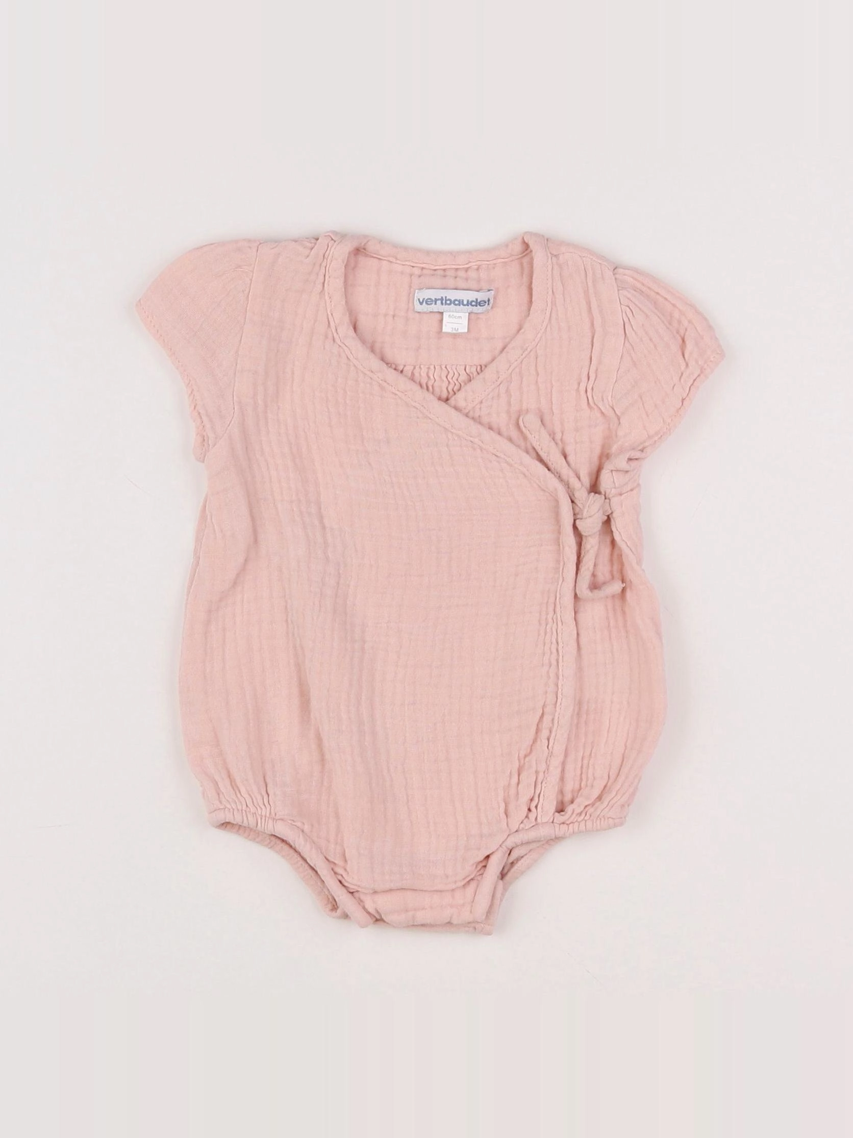 Vertbaudet - combinaison rose - 3 mois