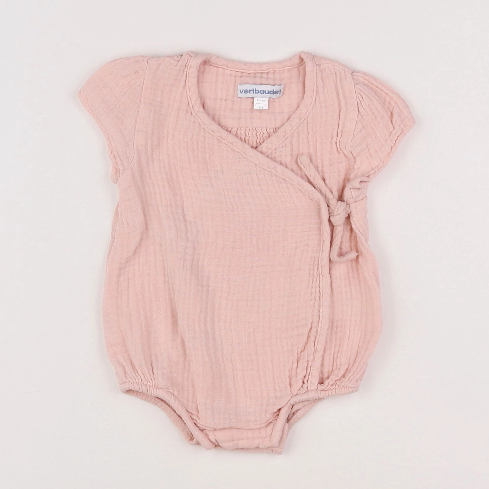 Vertbaudet - combinaison rose - 3 mois