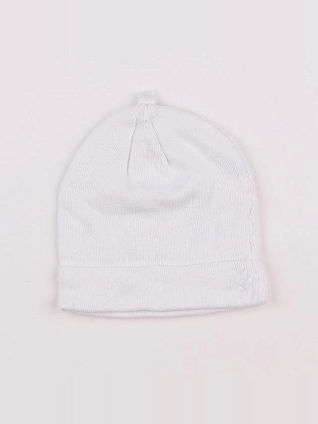 Vertbaudet - bonnet blanc - 12/18 mois
