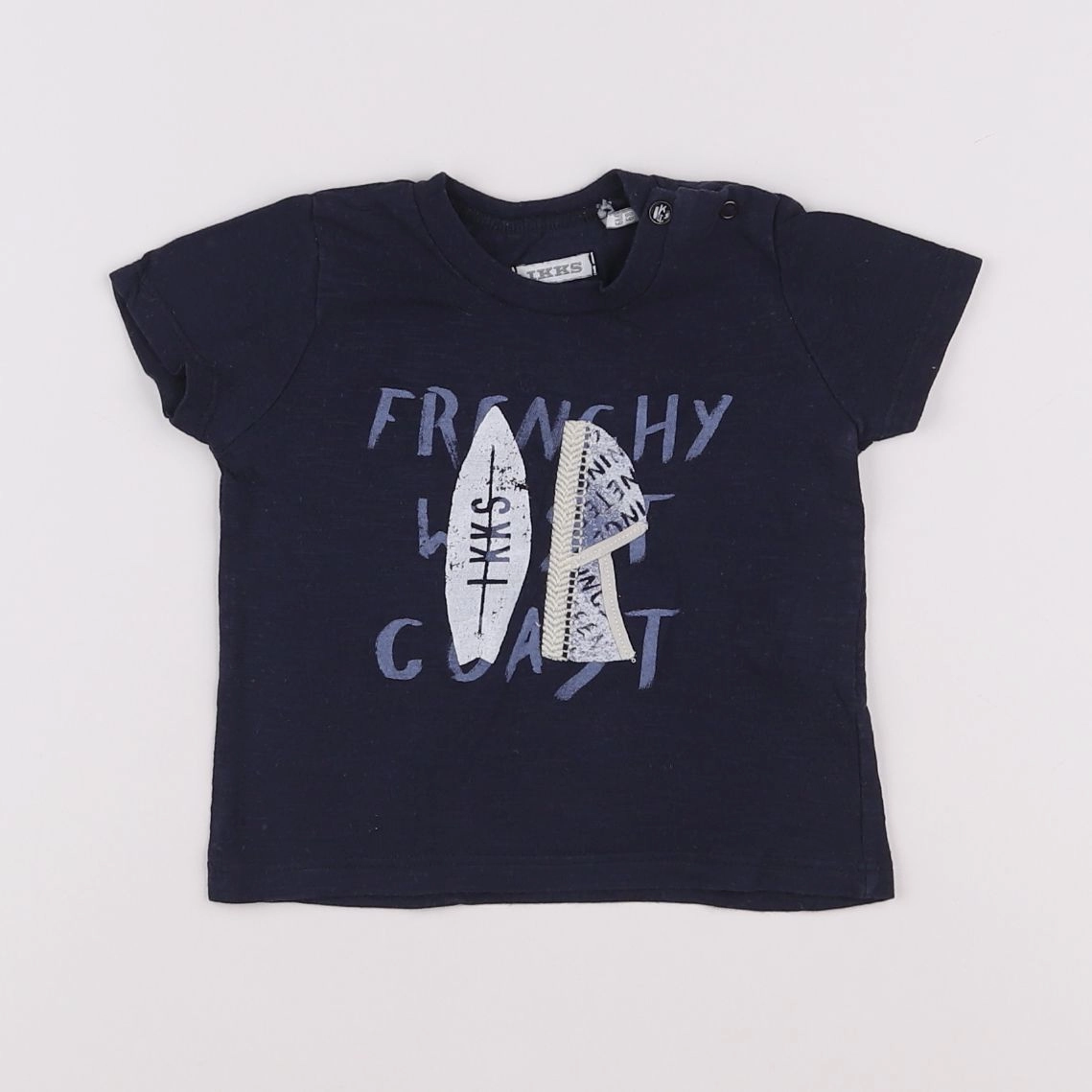 IKKS - tee-shirt bleu - 6 mois