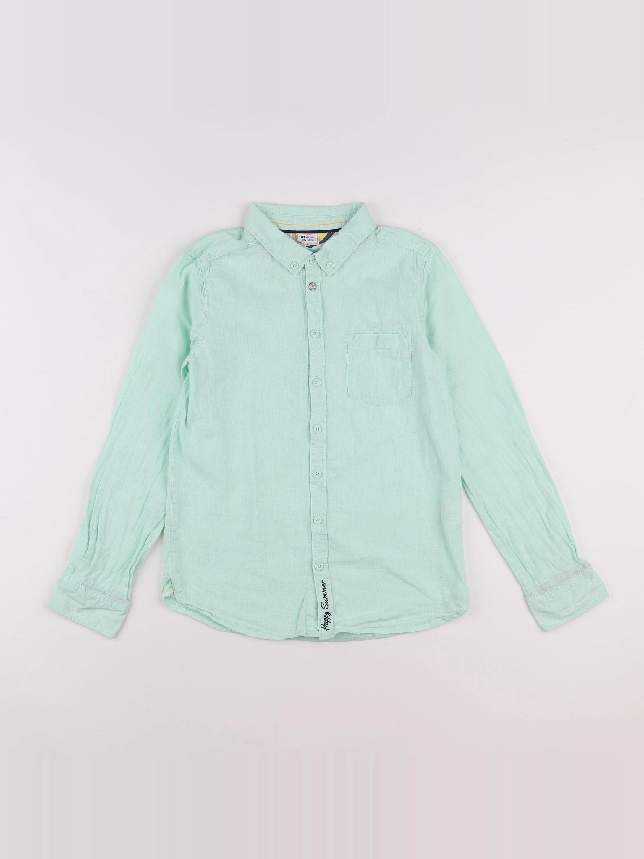 Tape à l'oeil - chemise vert - 10 ans
