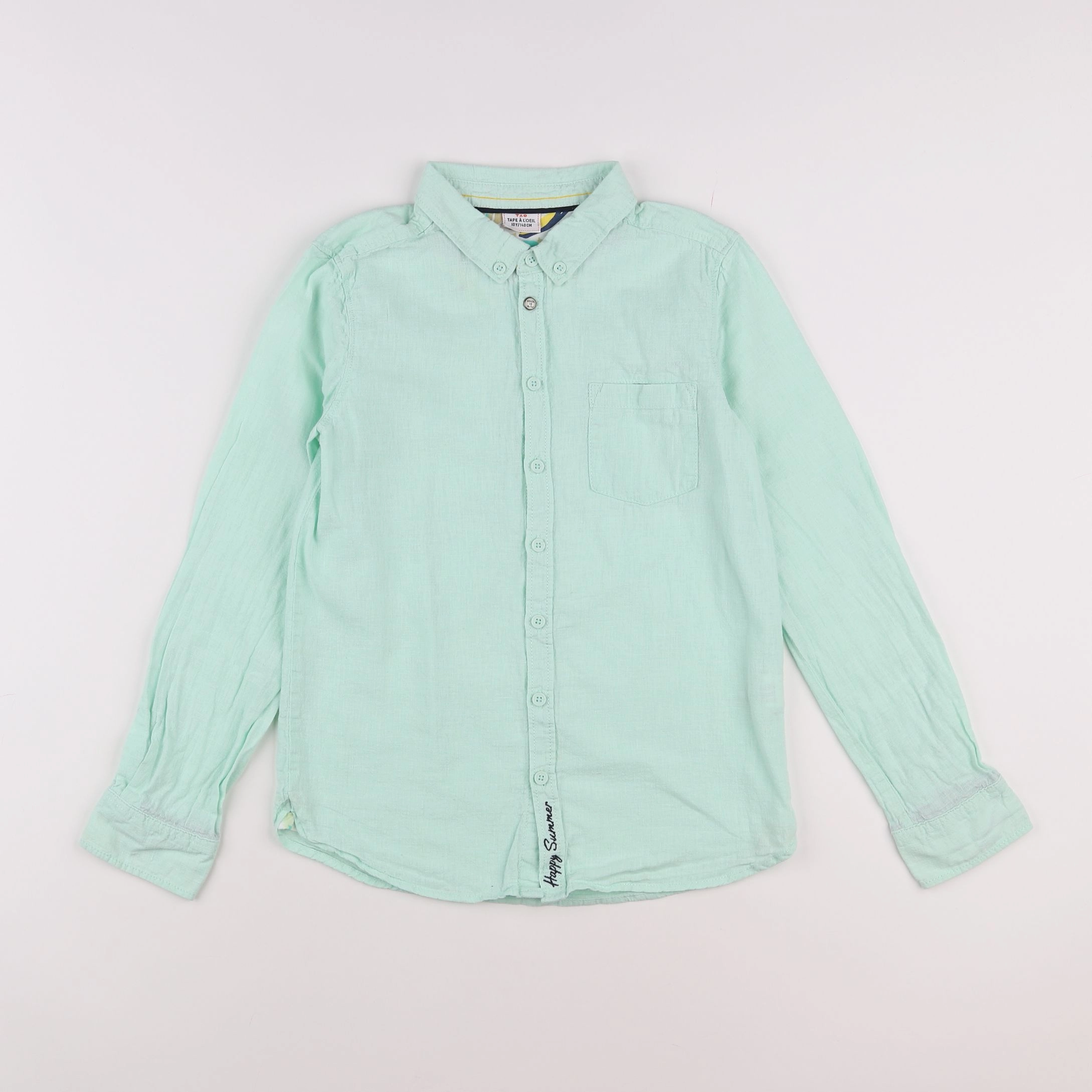 Tape à l'oeil - chemise vert - 10 ans