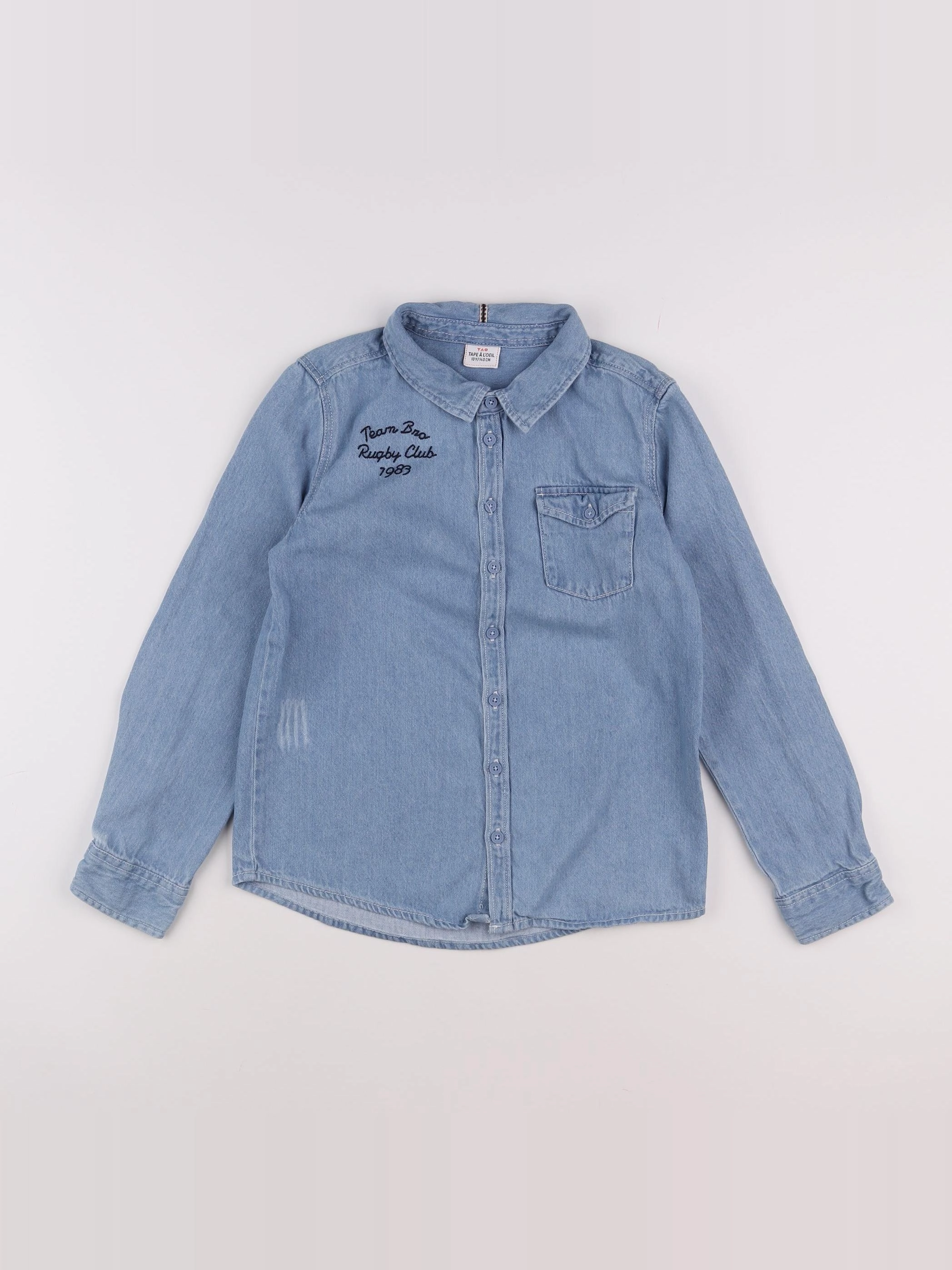 Tape à l'oeil - chemise bleu - 10 ans