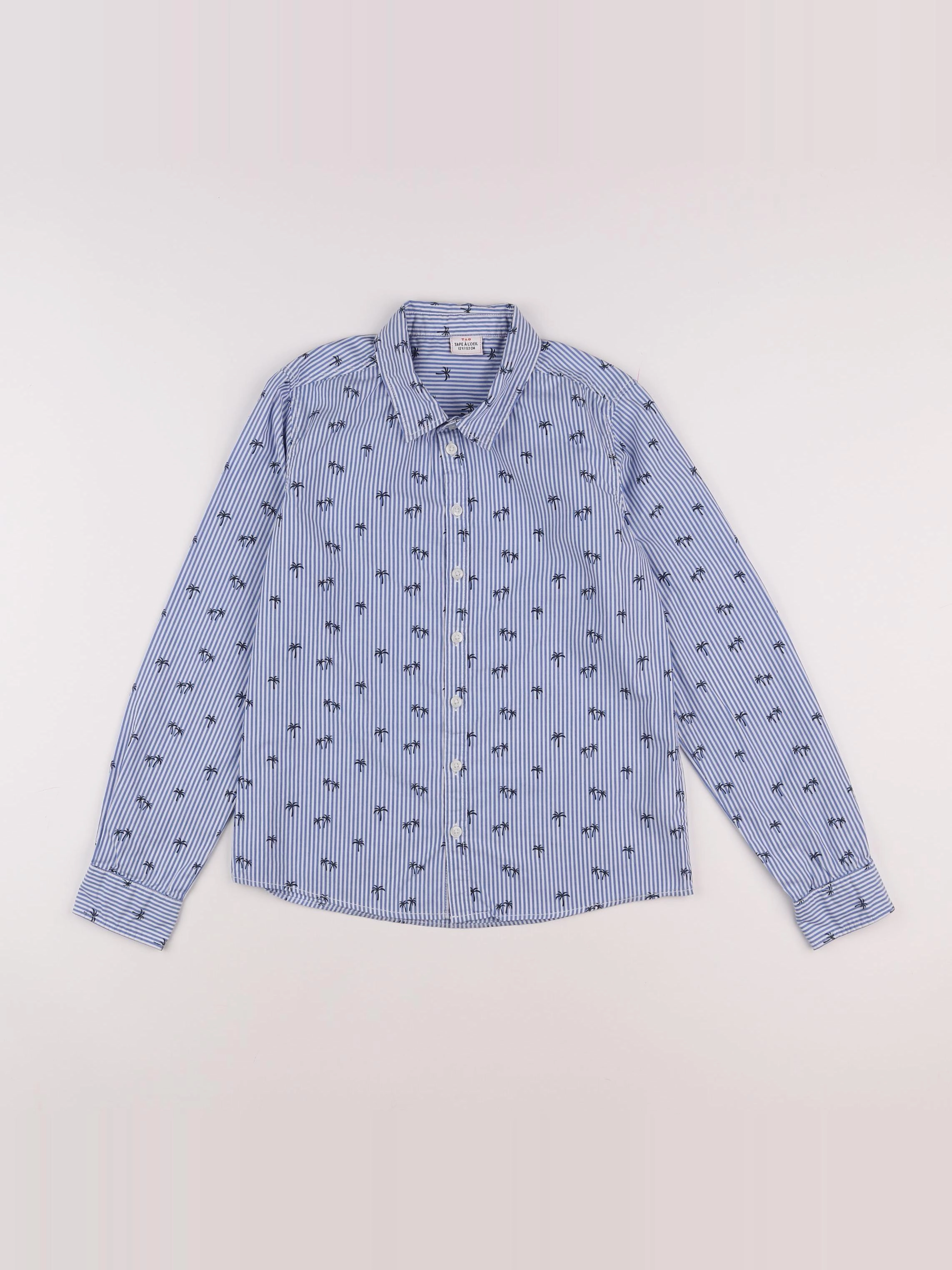 Tape à l'oeil - chemise bleu - 12 ans