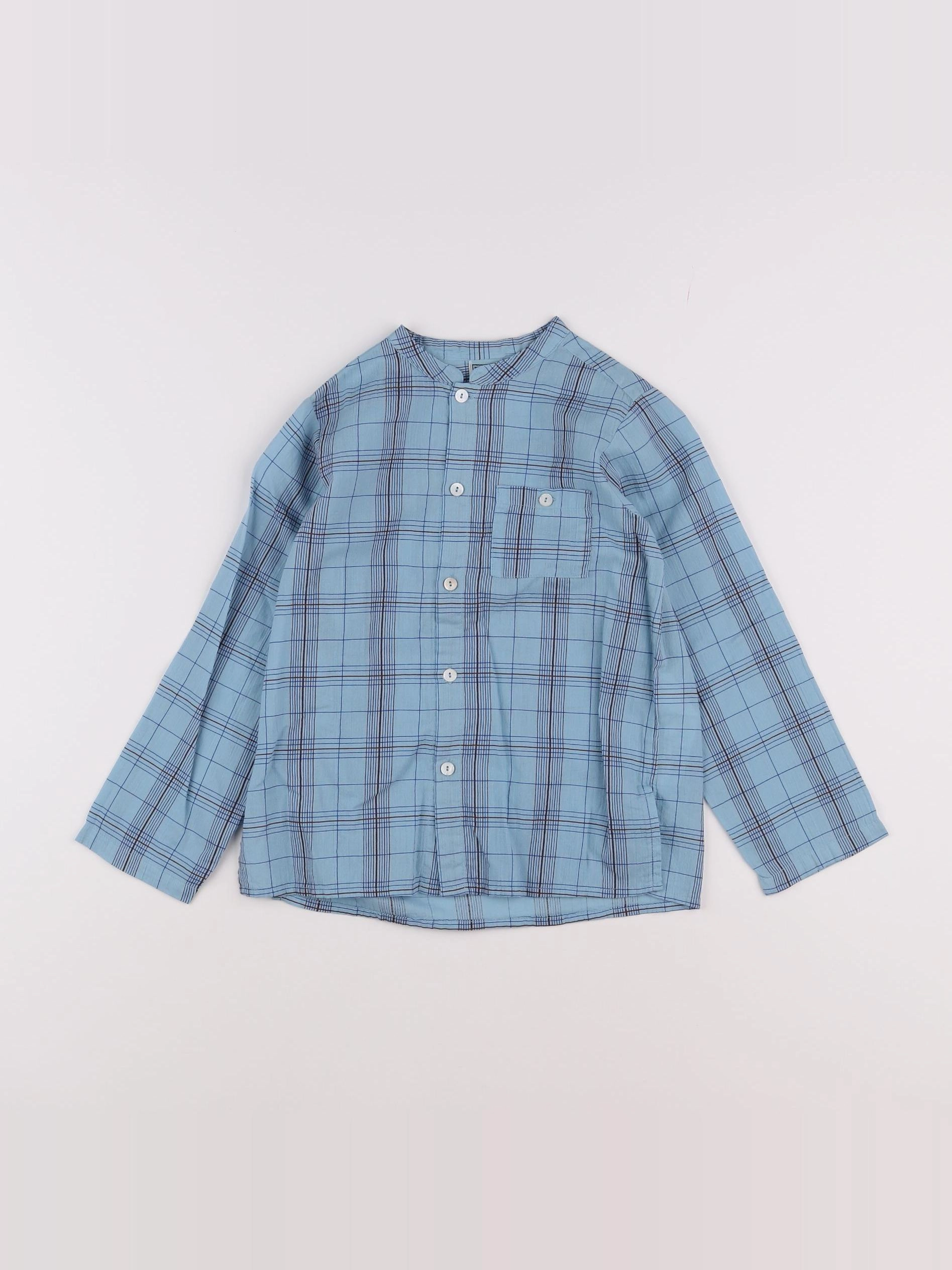 Bonton - chemise bleu - 6 ans