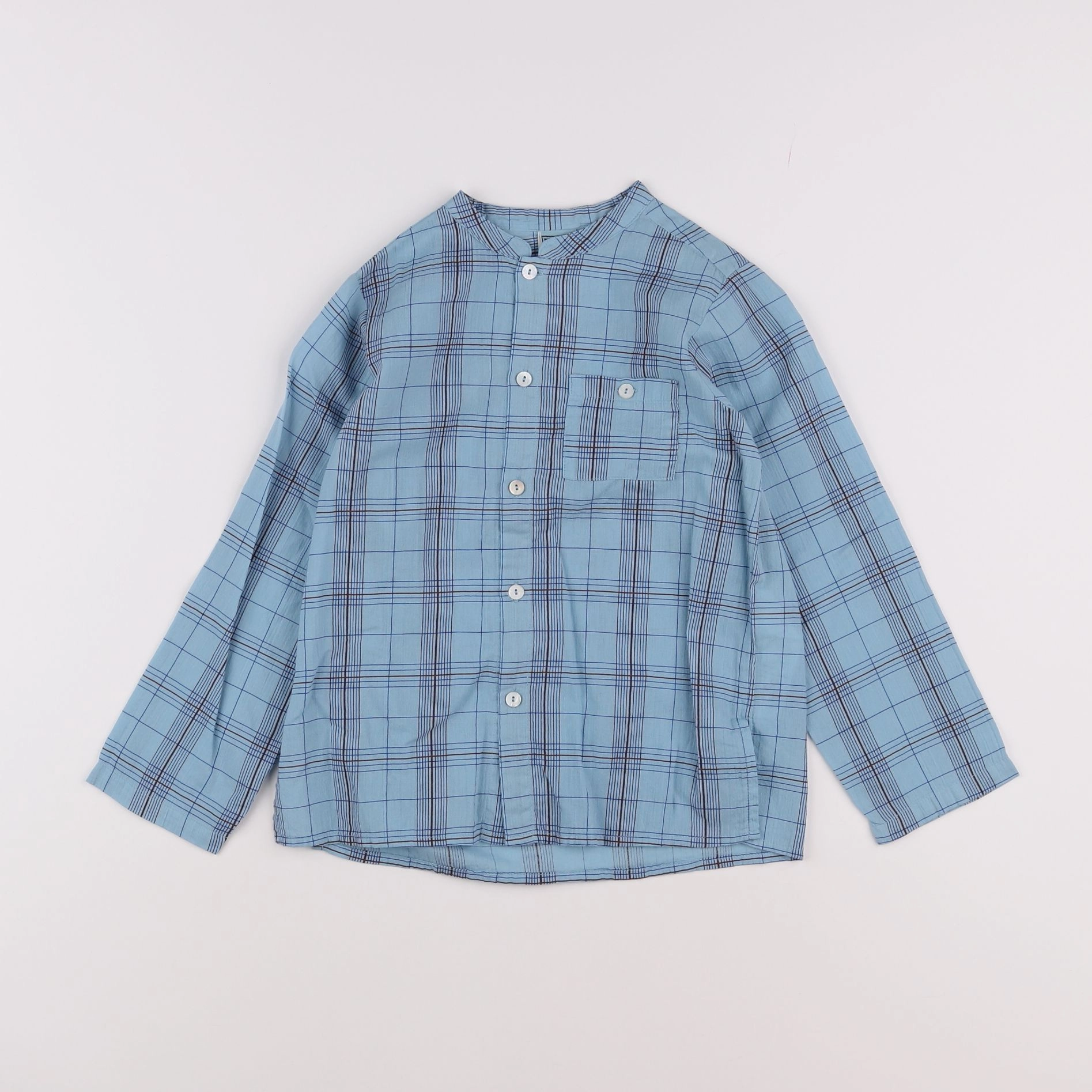 Bonton - chemise bleu - 6 ans