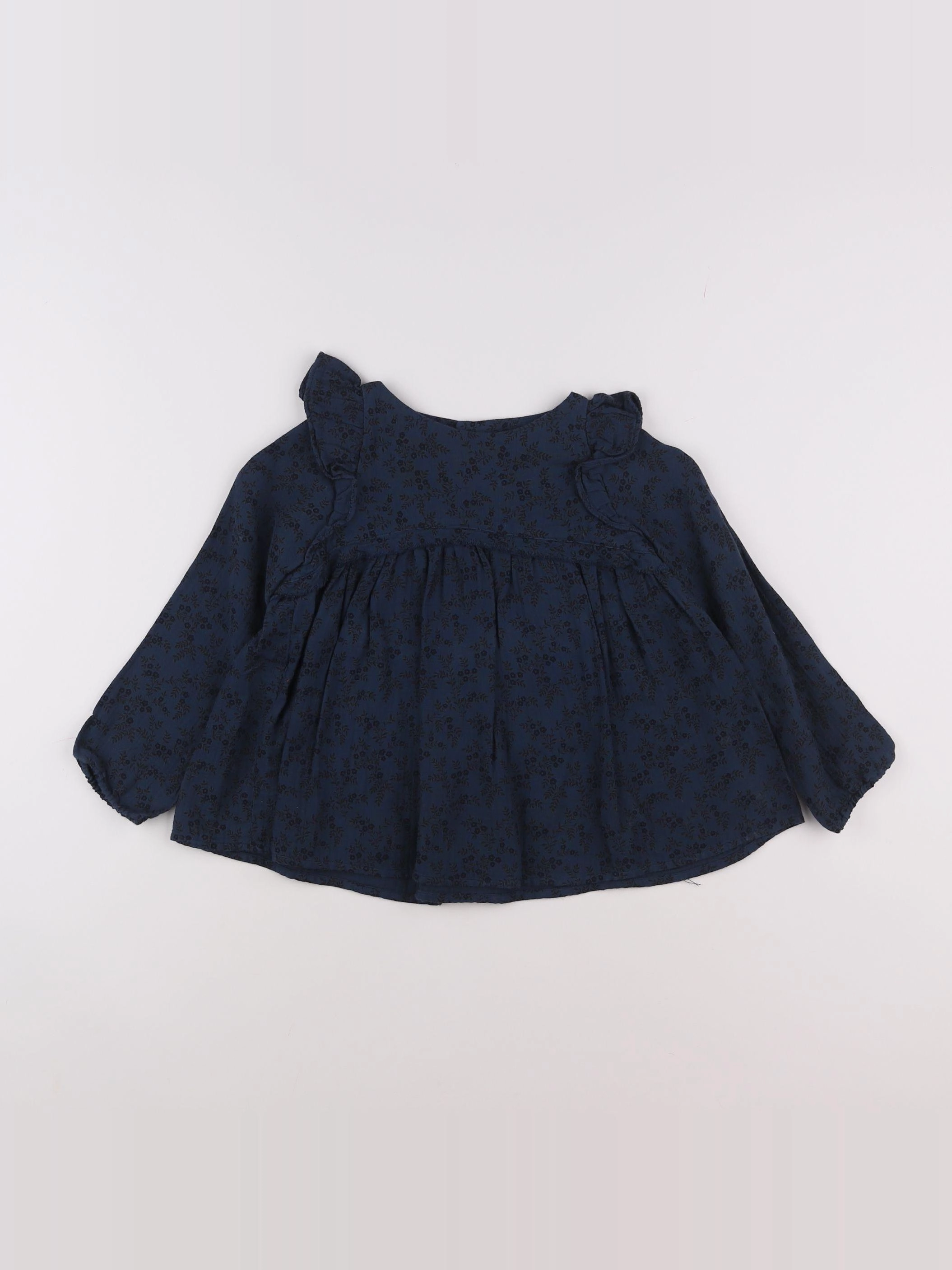 Bonton - blouse bleu (état neuf) - 14/16 ans