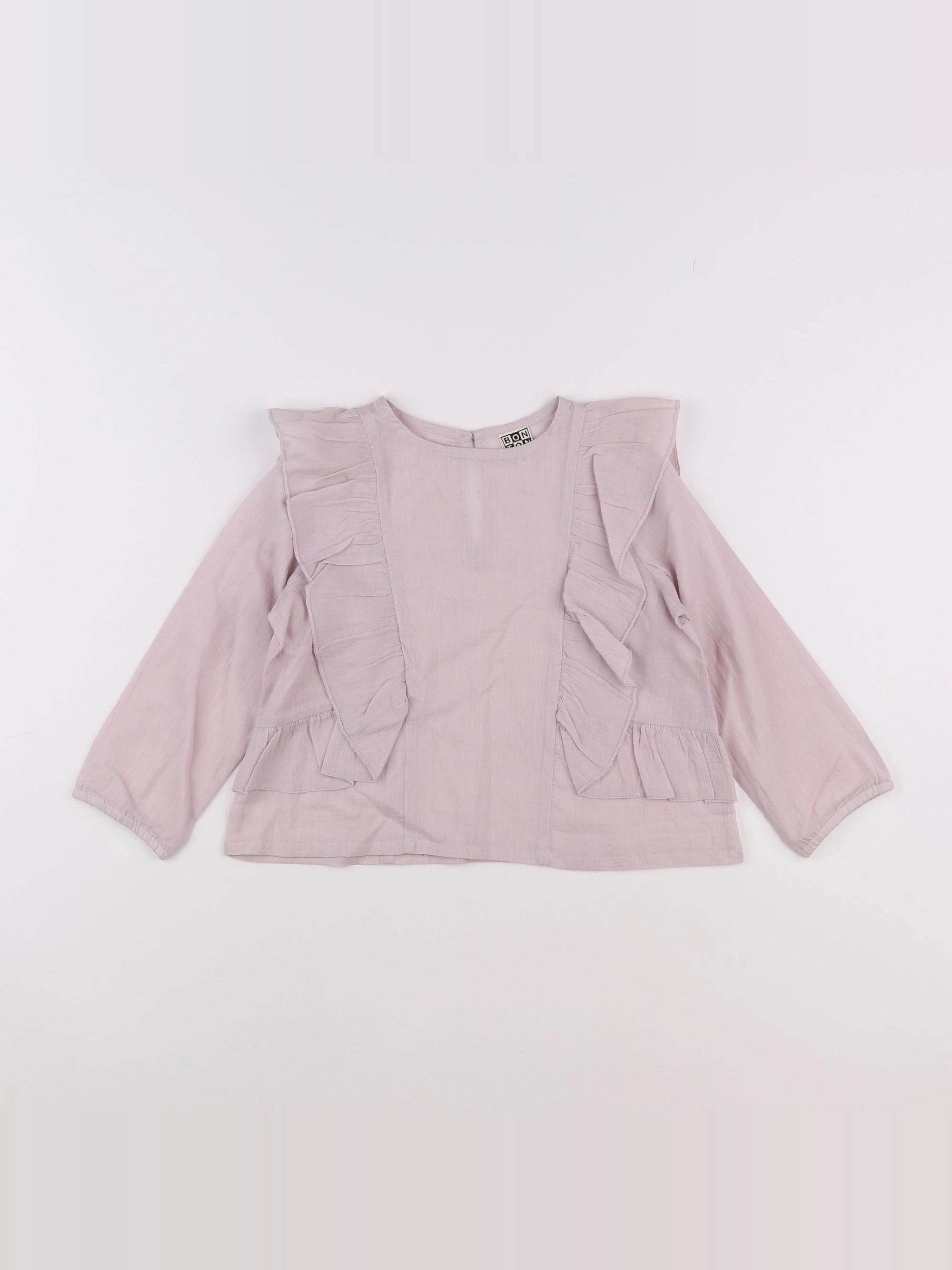 Bonton - blouse violet - 4 ans