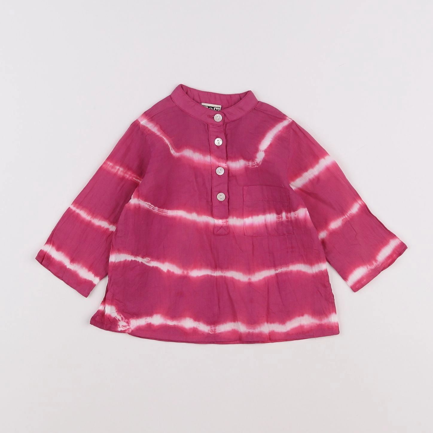 Bonton - chemise rose - 6 mois