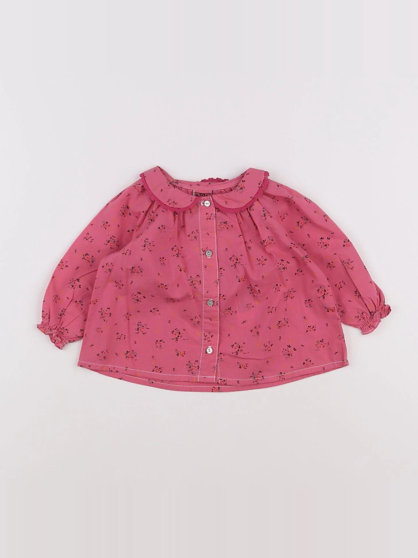 Bonton - blouse rose - 6 mois