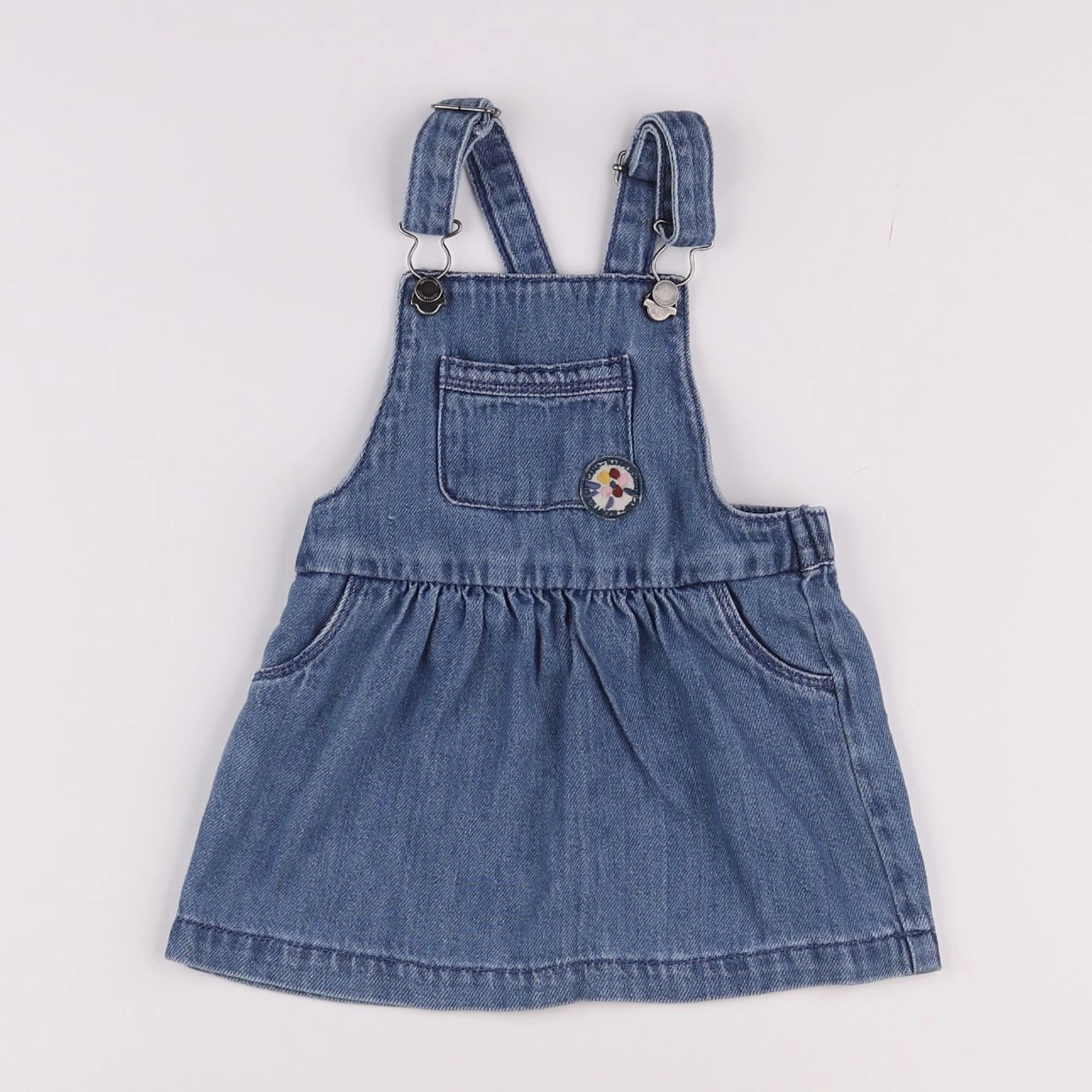Vertbaudet - robe bleu - 12 mois