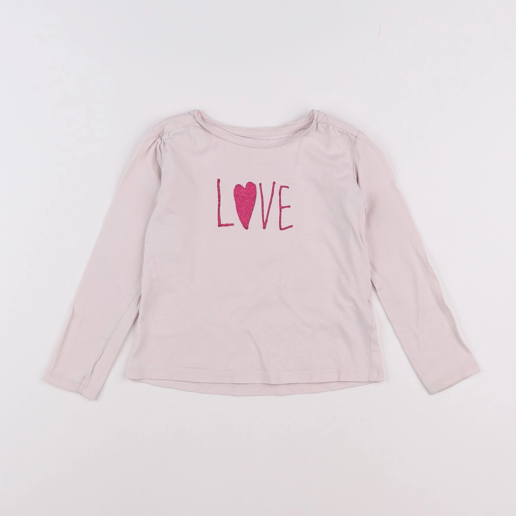 Vertbaudet - tee-shirt rose - 5 ans