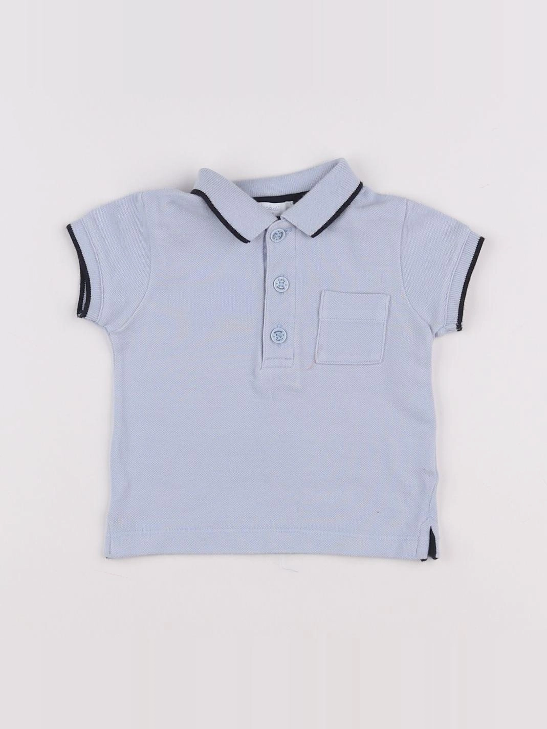 Jacadi - polo bleu - 6 mois