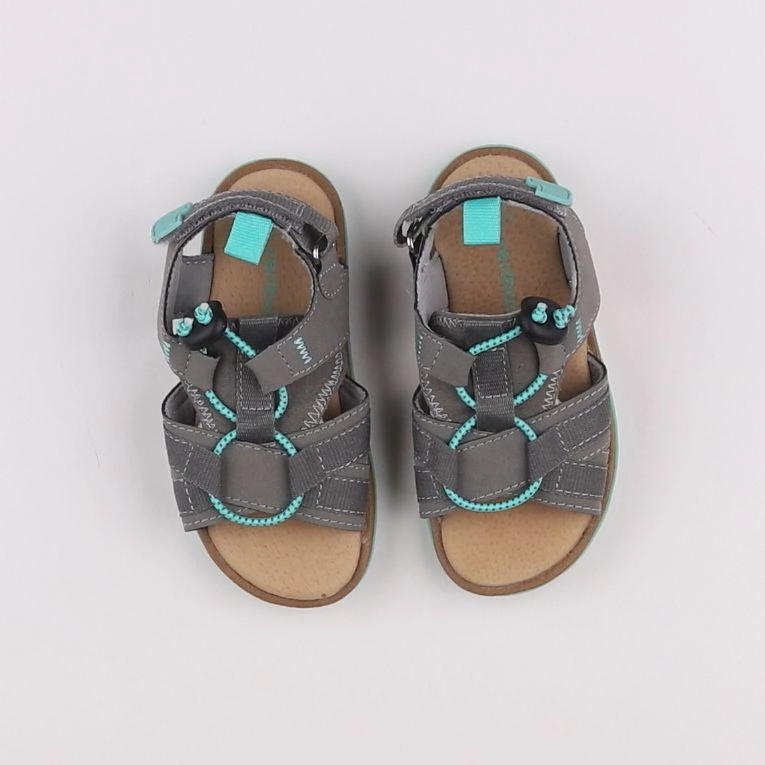 Vertbaudet - sandales gris, bleu - pointure 25