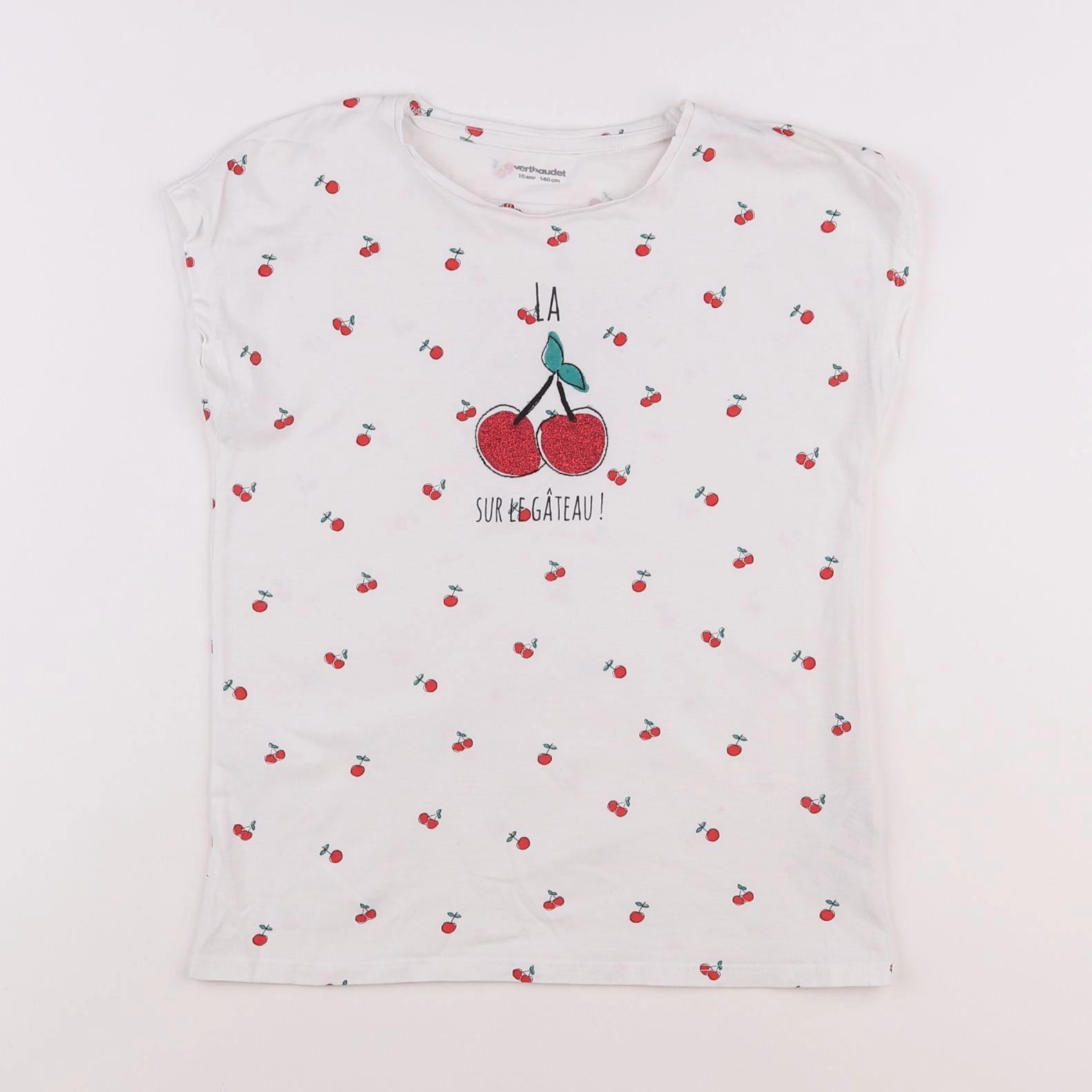 Vertbaudet - tee-shirt multicolore - 10 ans
