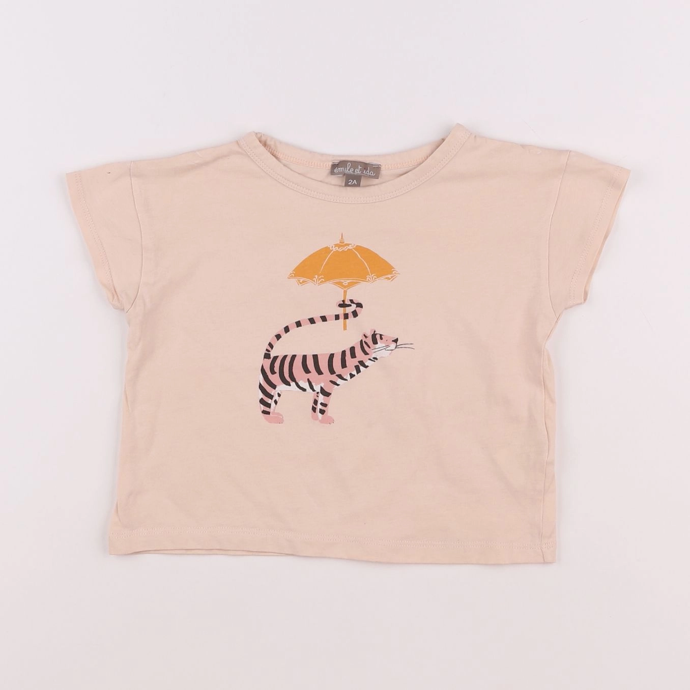 Emile et Ida - tee-shirt rose - 2 ans