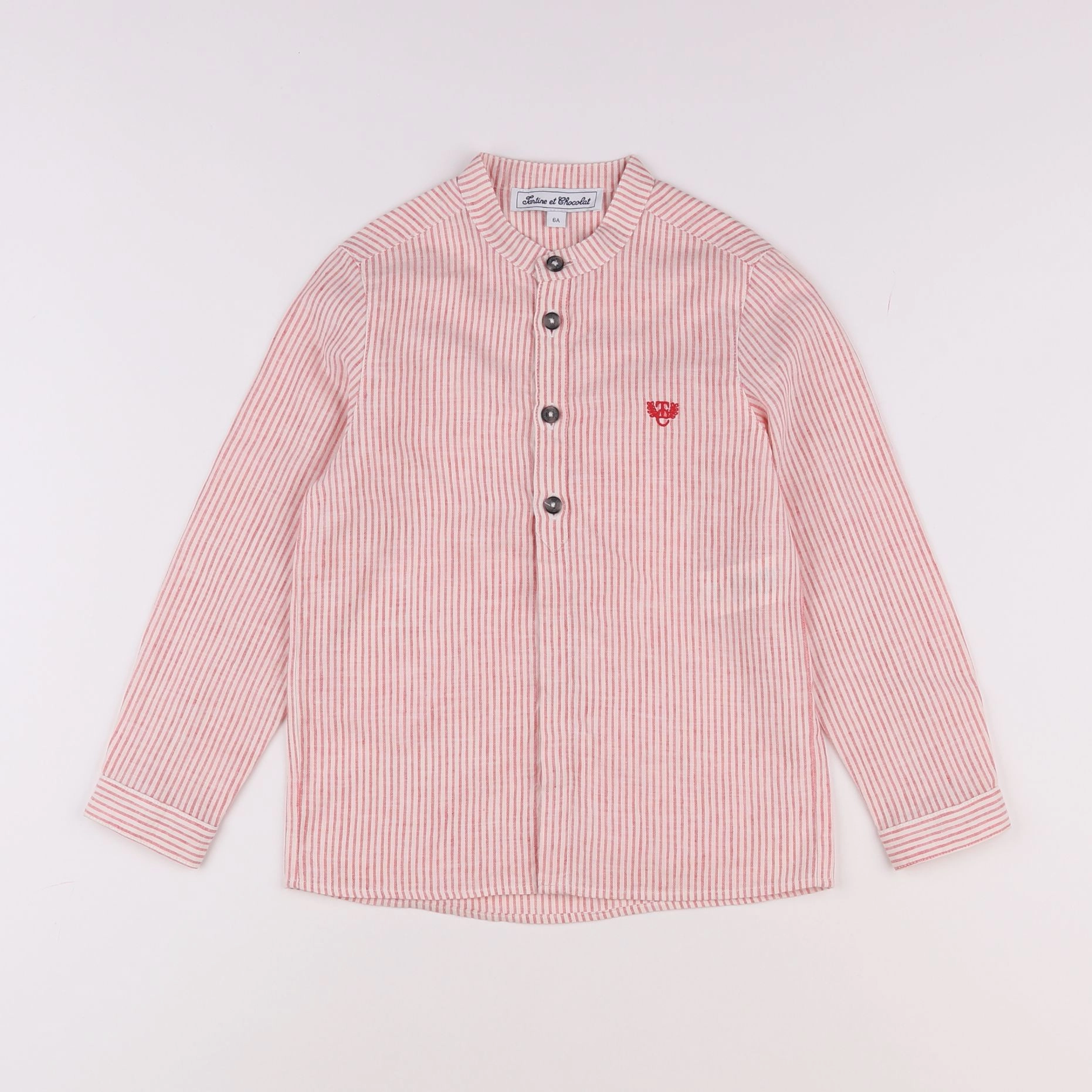 Tartine & Chocolat - chemise rose - 7 ans