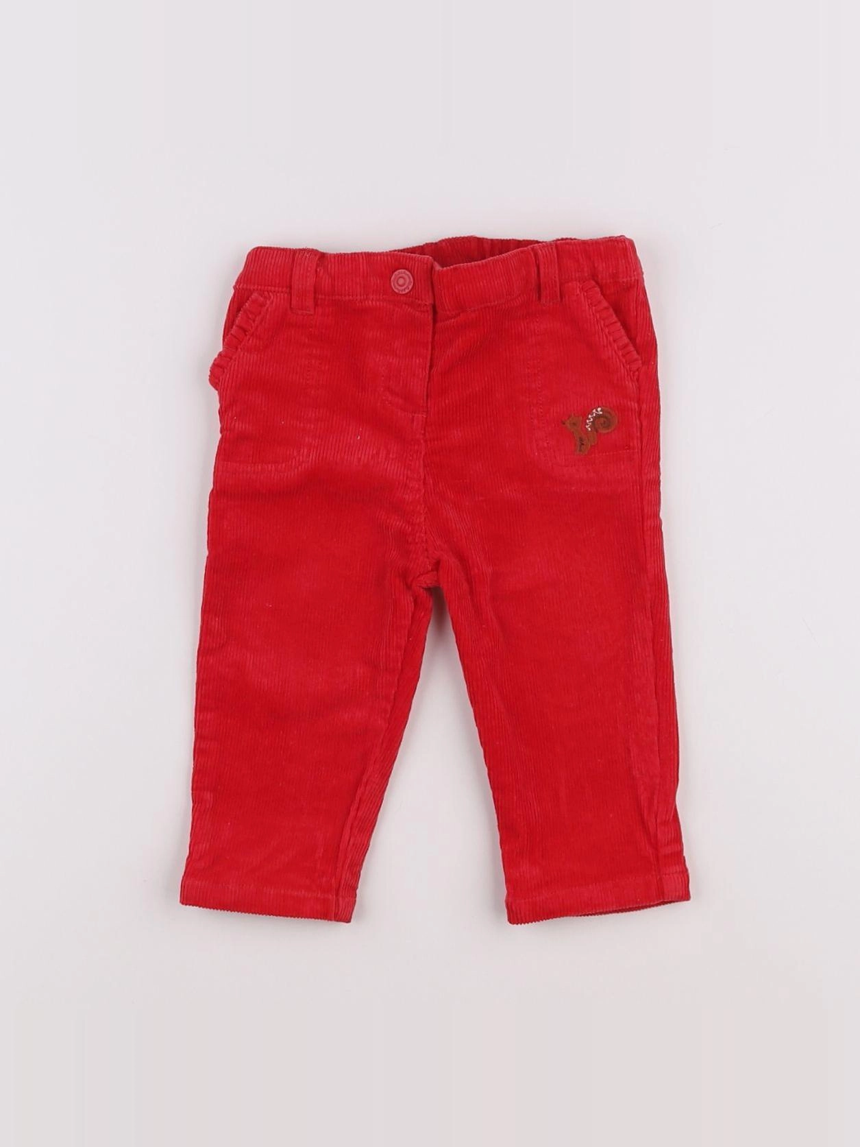 Cadet Rousselle - pantalon rouge - 12 mois