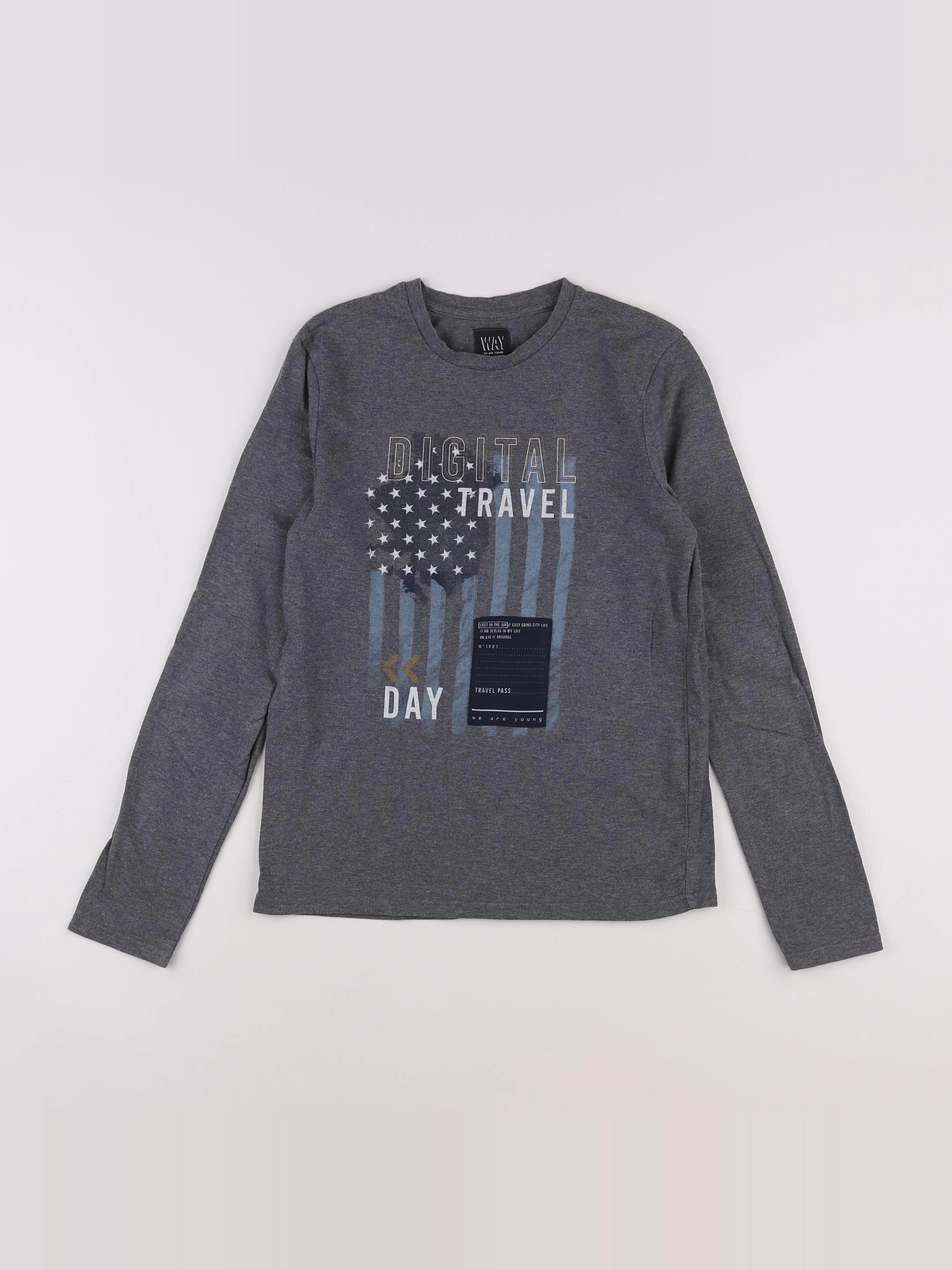 IKKS - tee-shirt gris - 12 ans
