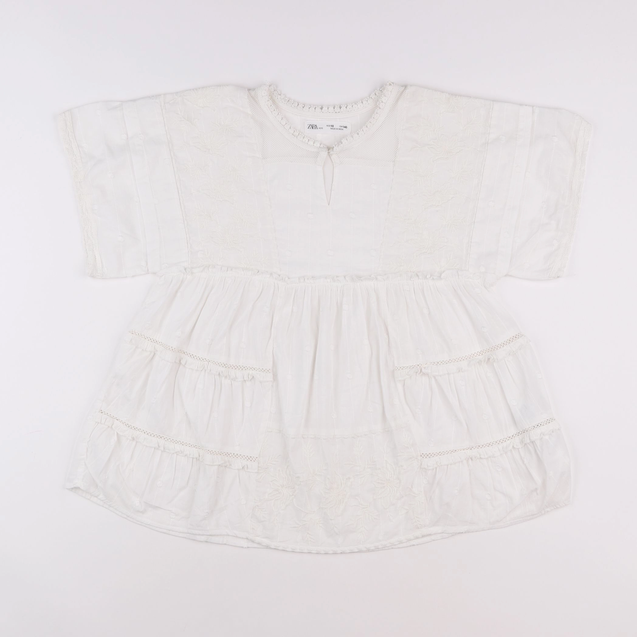 Zara - blouse blanc - 10 ans