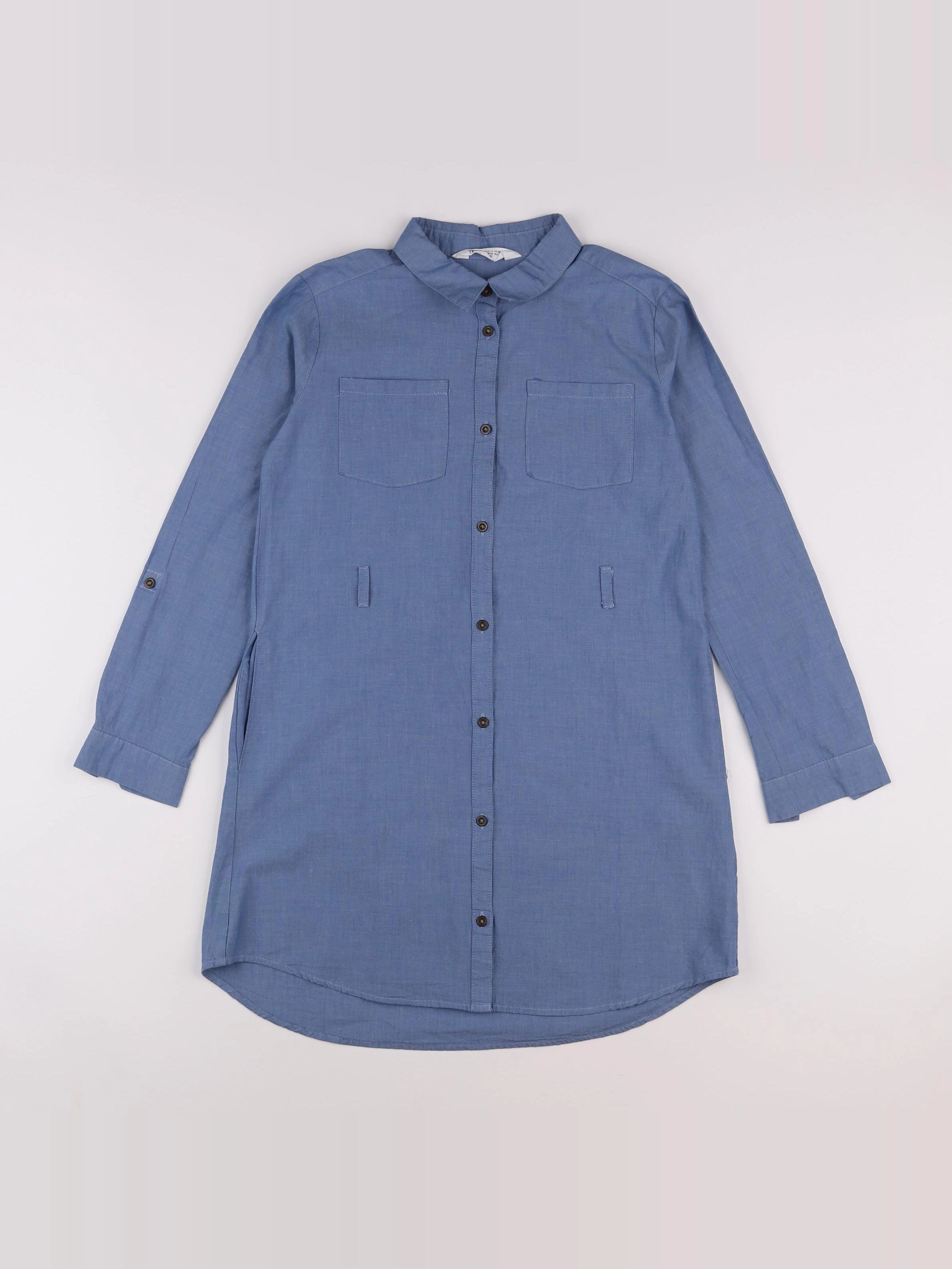 H&M - robe bleu - 10/11 ans