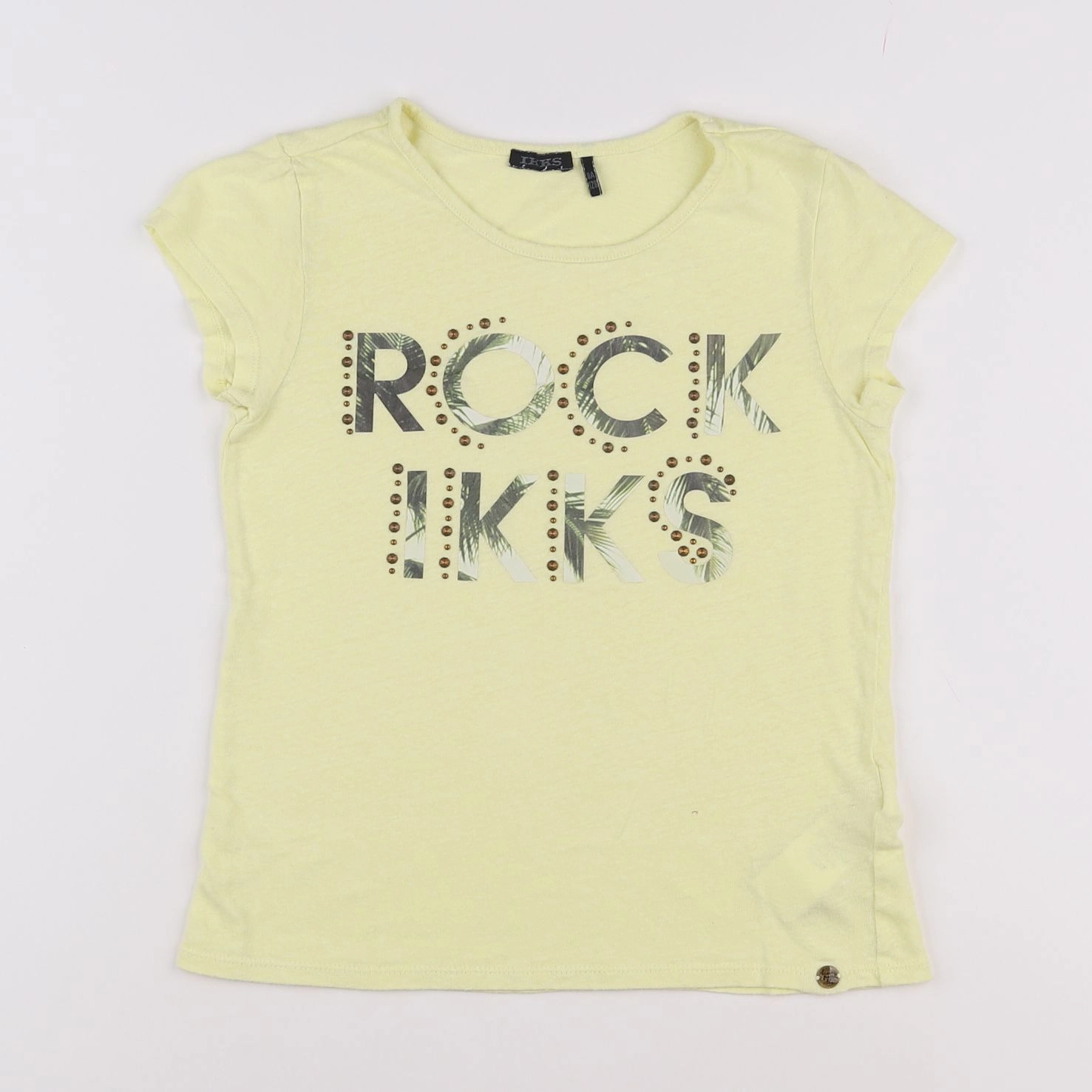 IKKS - tee-shirt jaune - 8 ans