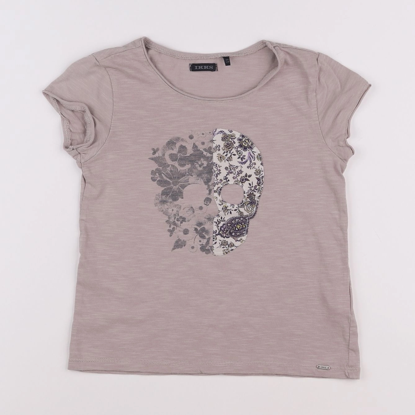 IKKS - tee-shirt taupe - 8 ans