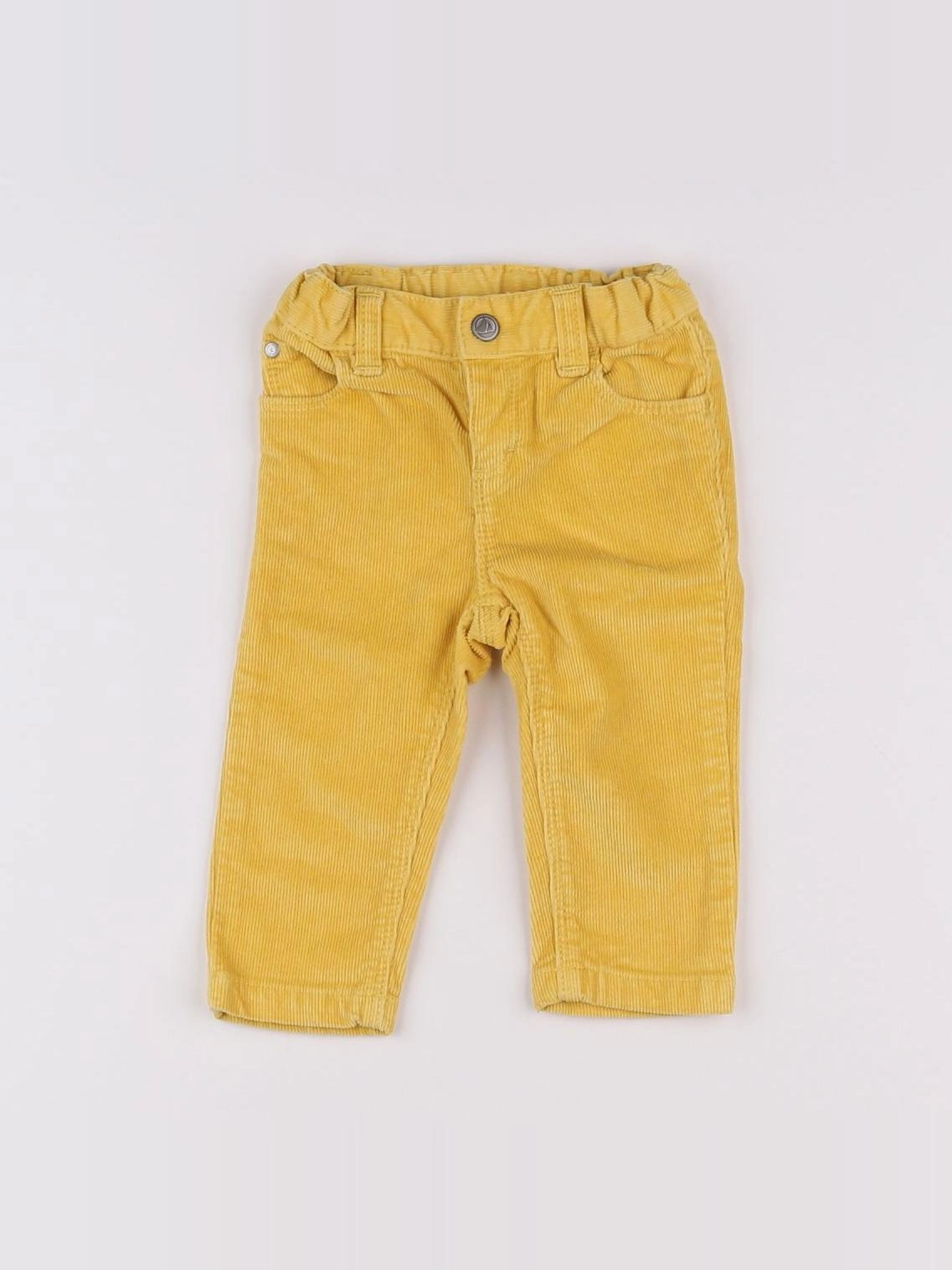 Petit Bateau - pantalon jaune - 6 mois