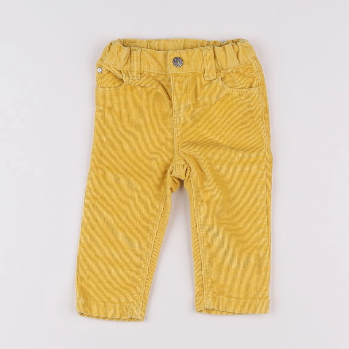 Petit Bateau - pantalon jaune - 6 mois