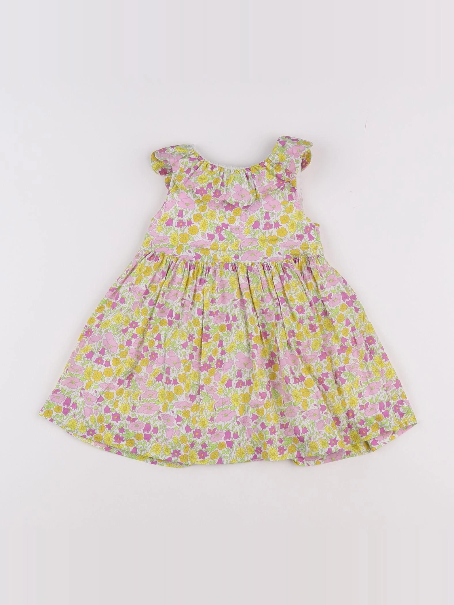 Jacadi - robe liberty jaune - 18 mois