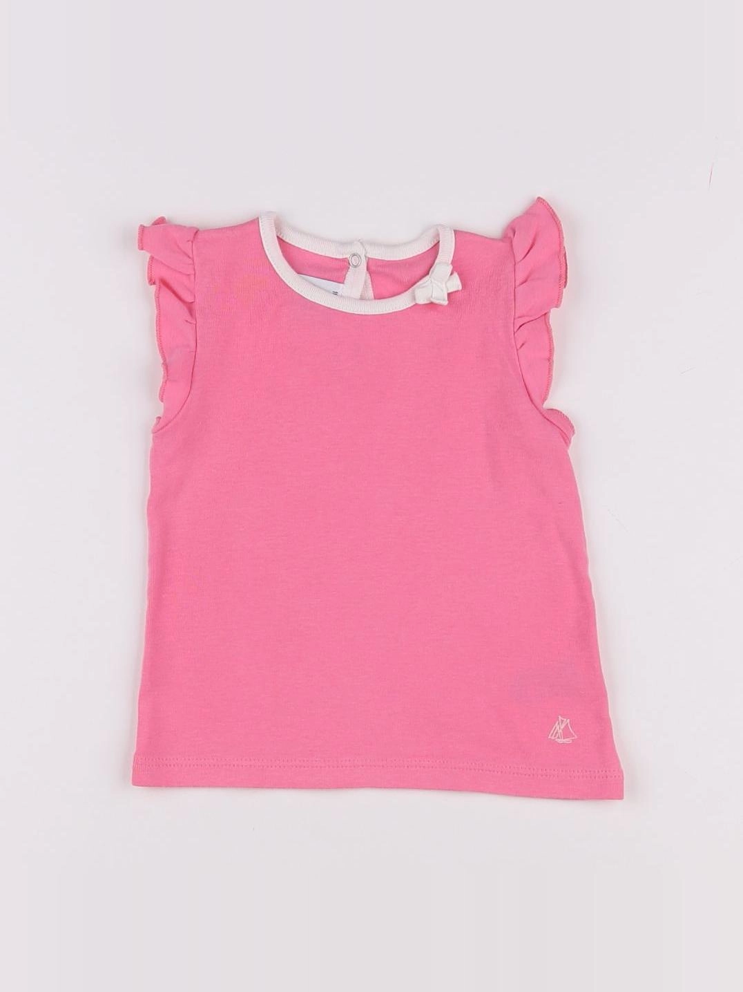 Petit Bateau - tee-shirt rose - 18 mois