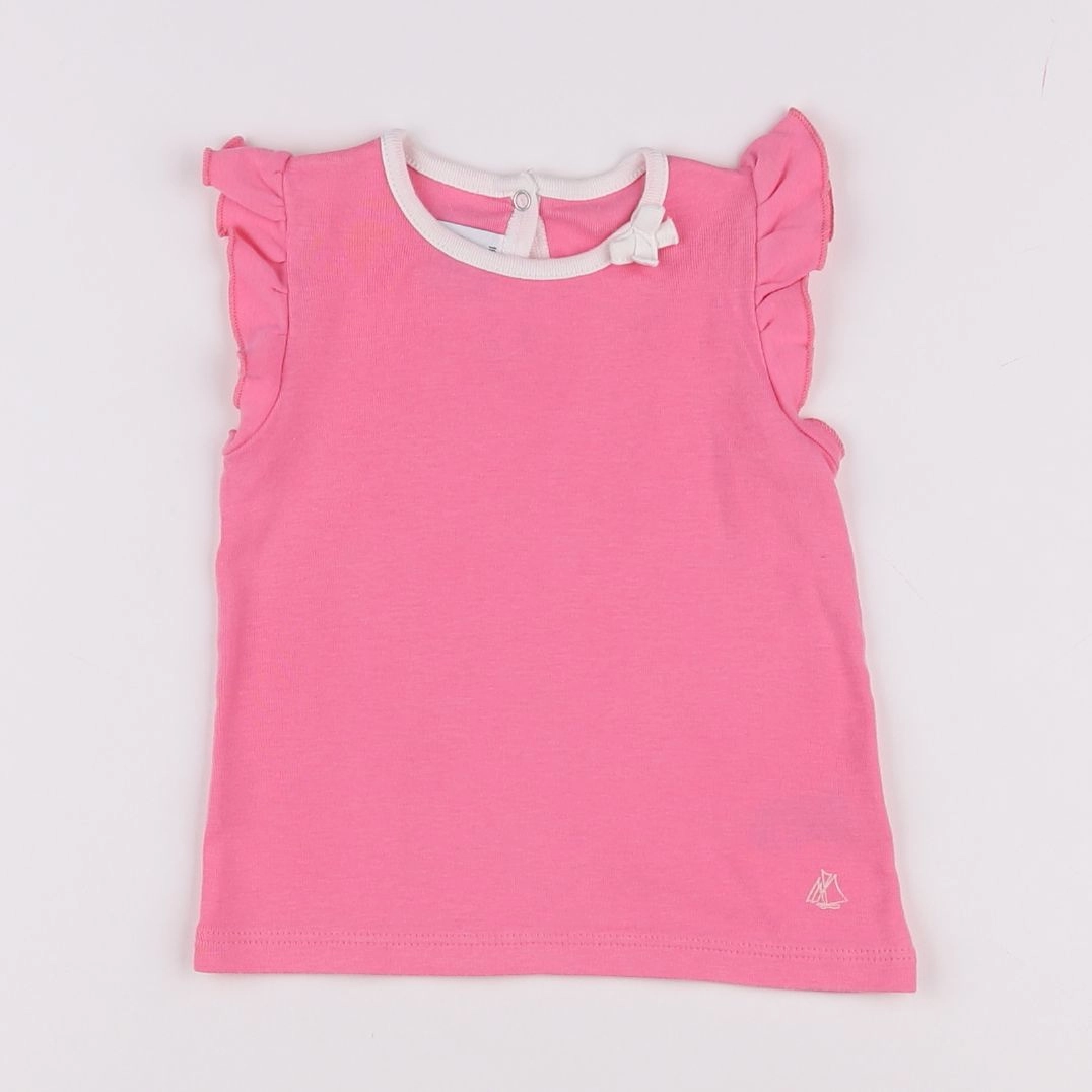Petit Bateau - tee-shirt rose - 18 mois
