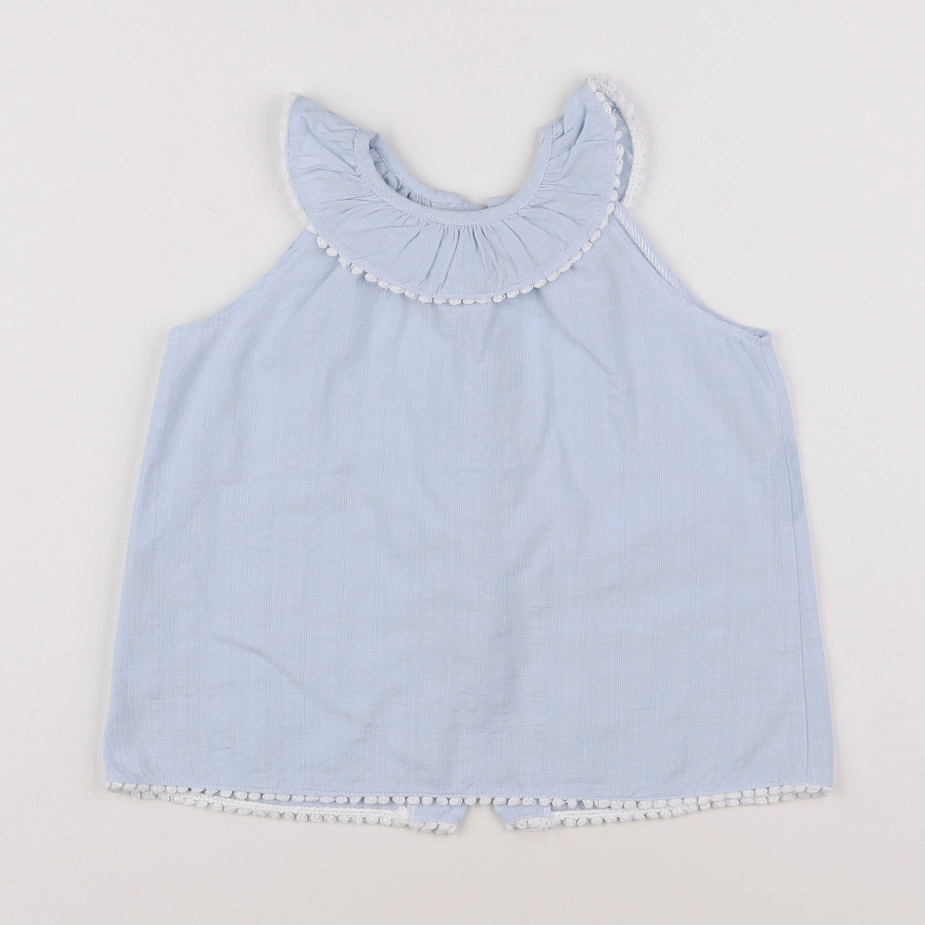 Lola Palacios - blouse bleu - 2 ans