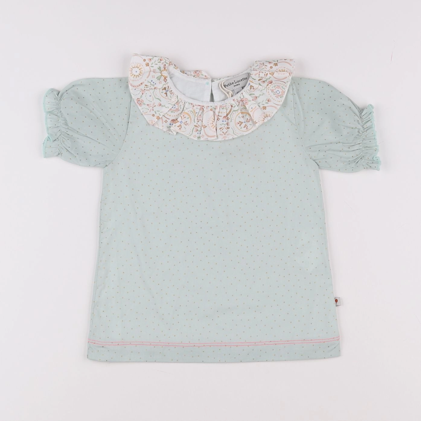 Petite Lucette - blouse vert - 6 mois