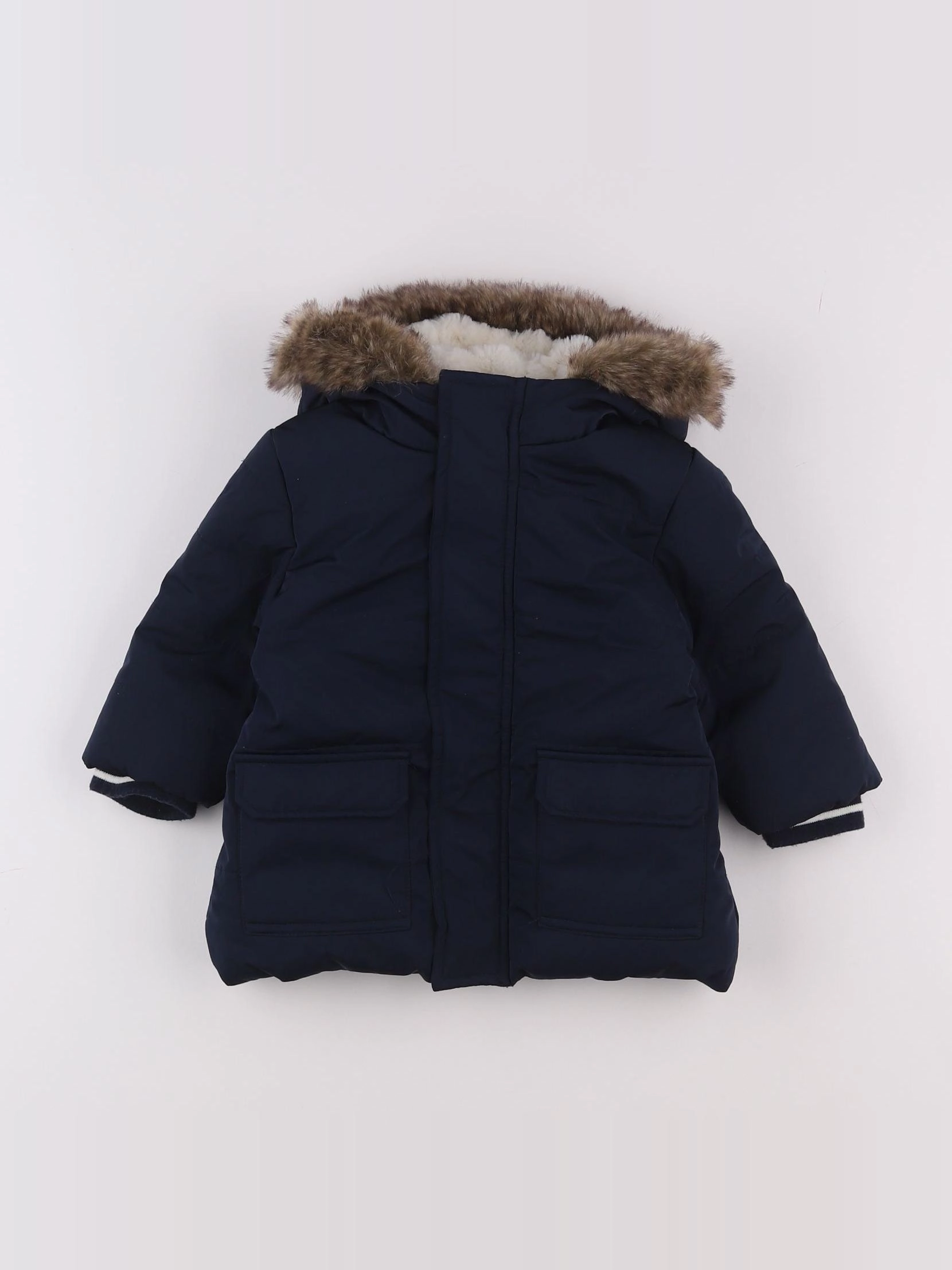 Boutchou - parka bleu - 12 mois