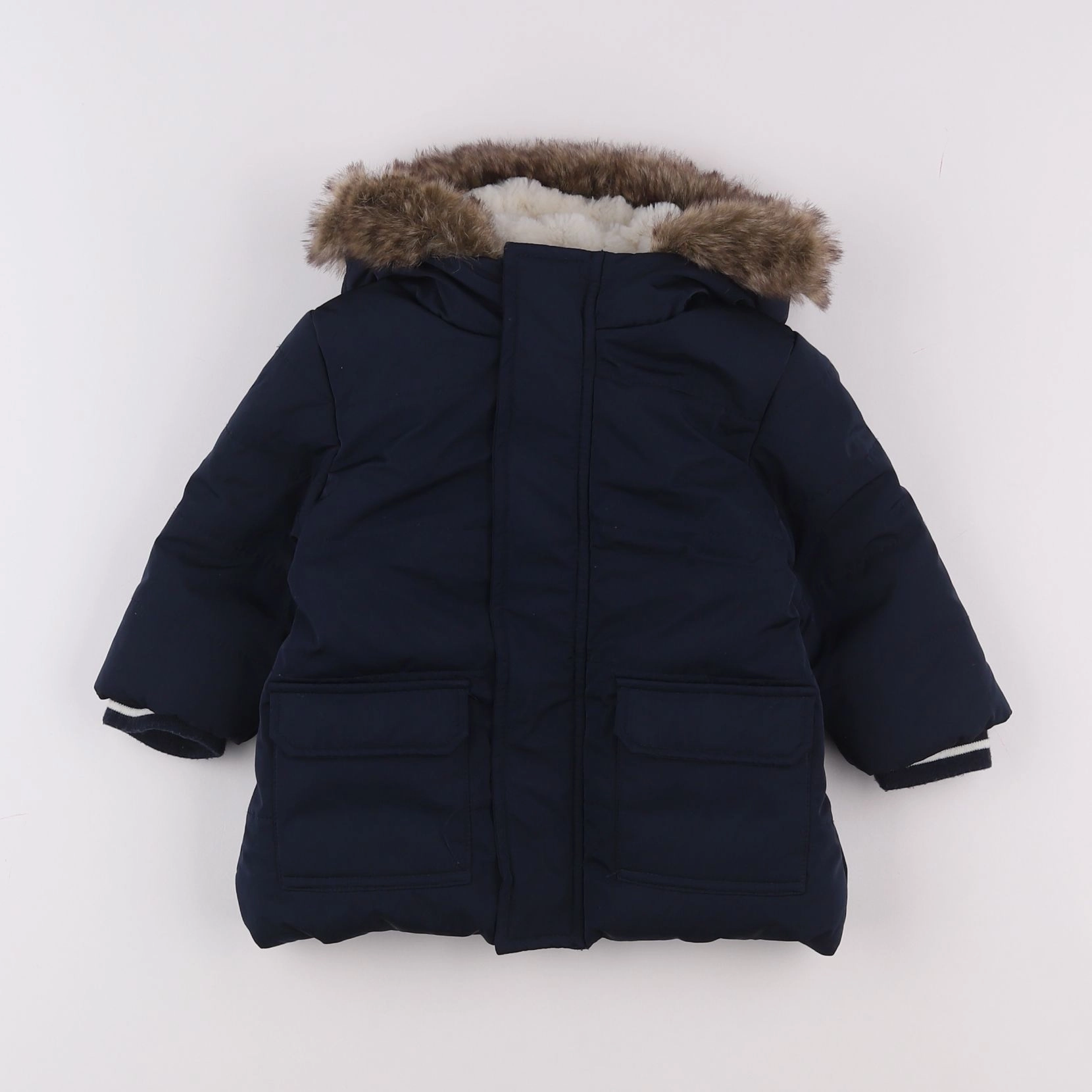 Boutchou - parka bleu - 12 mois