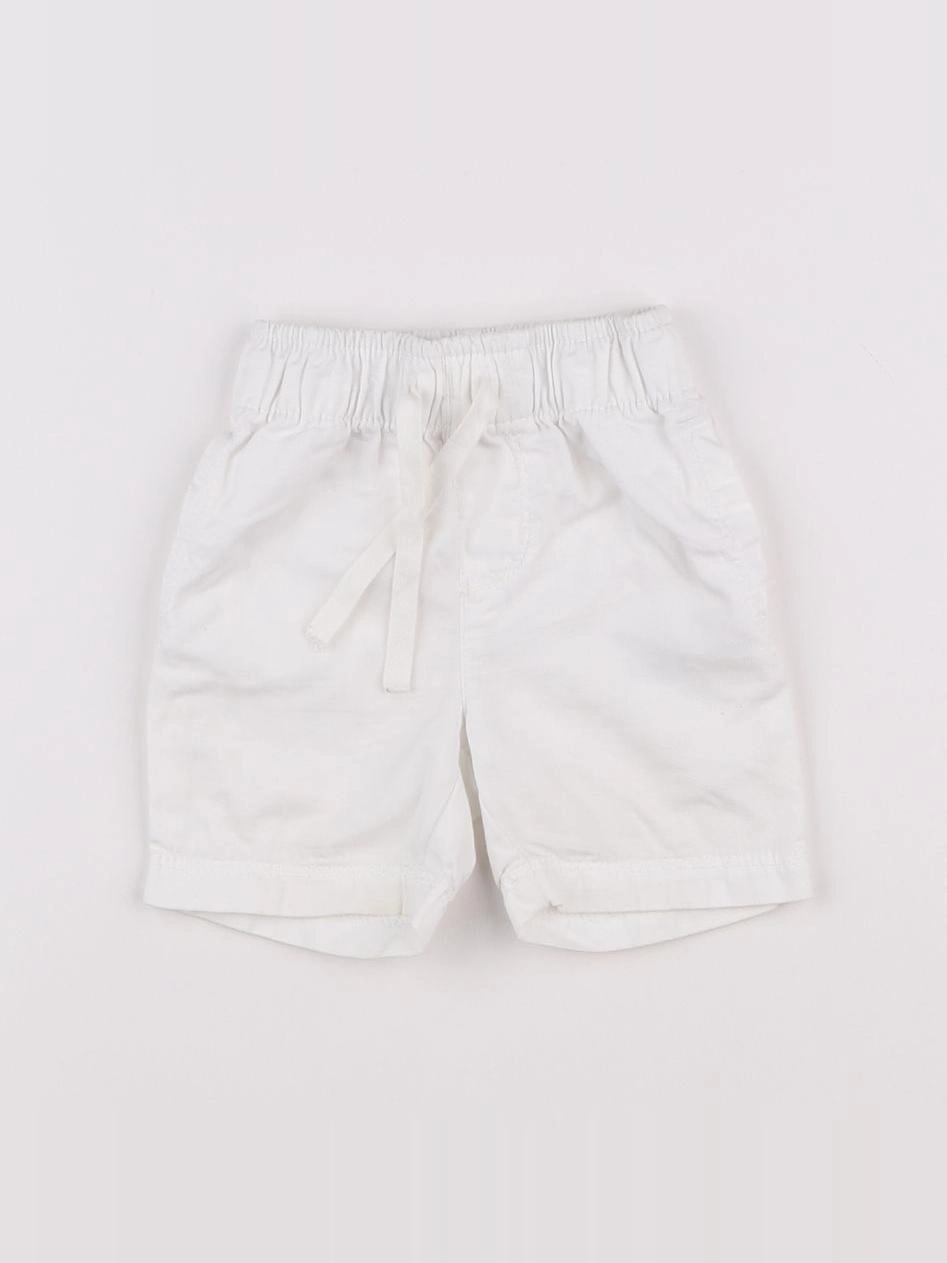 Petit Bateau - short blanc - 12 mois