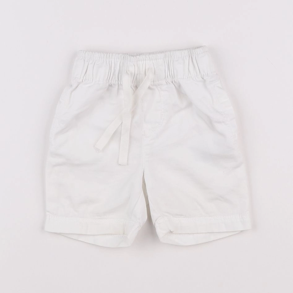 Petit Bateau - short blanc - 12 mois