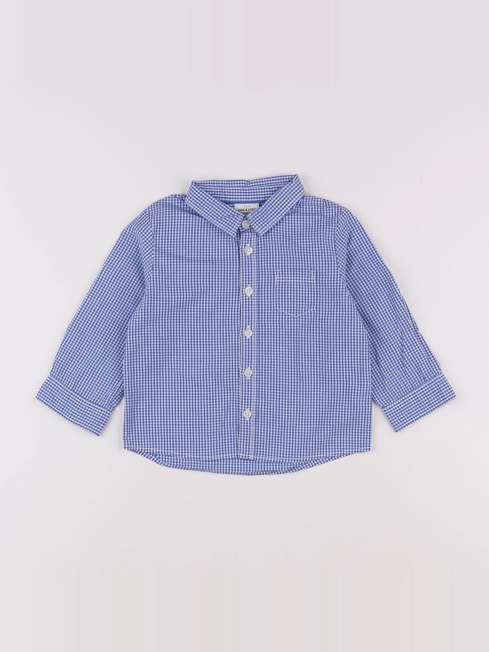 Tape à l'oeil - chemise bleu - 18 mois