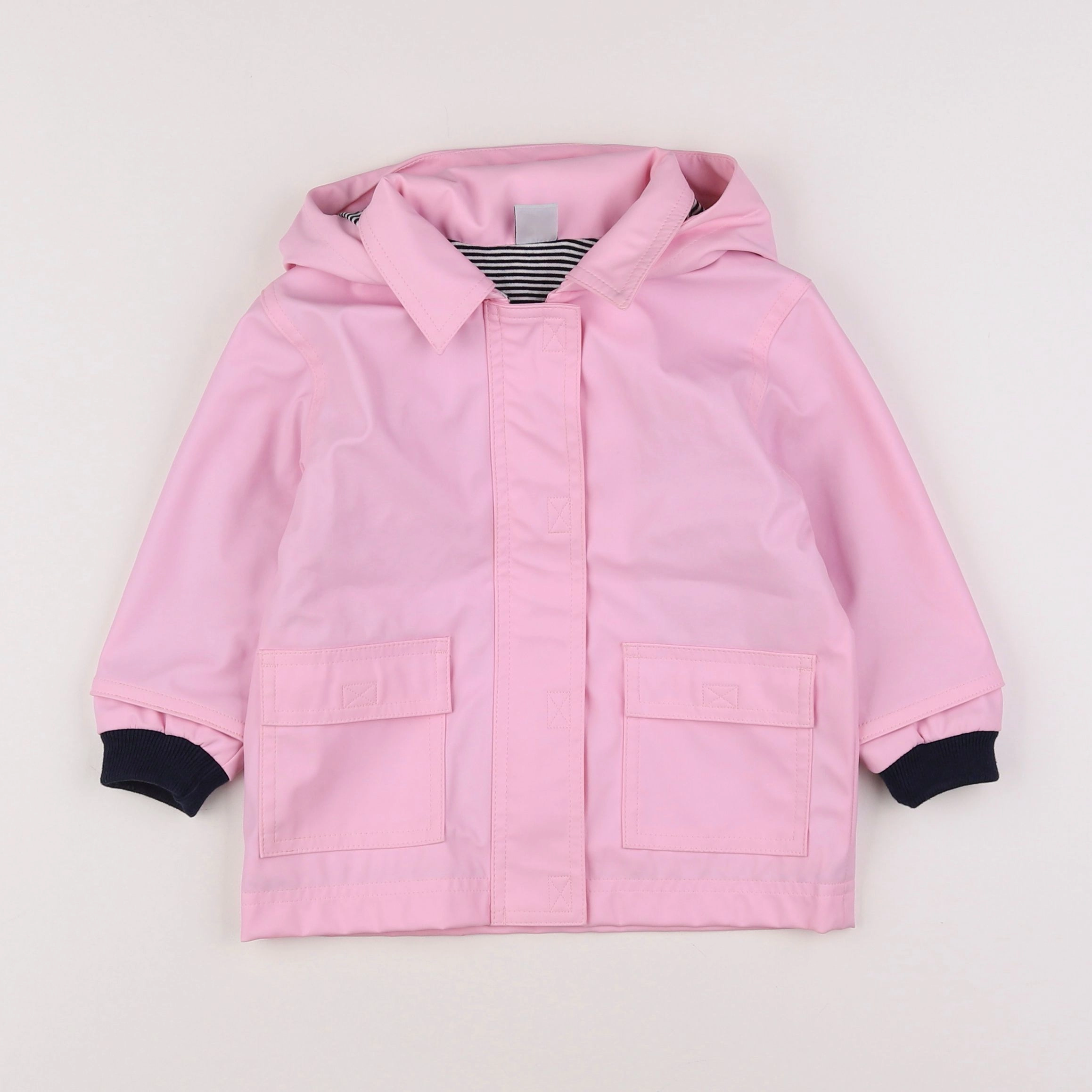 Petit Bateau - imperméable rose - 12 mois