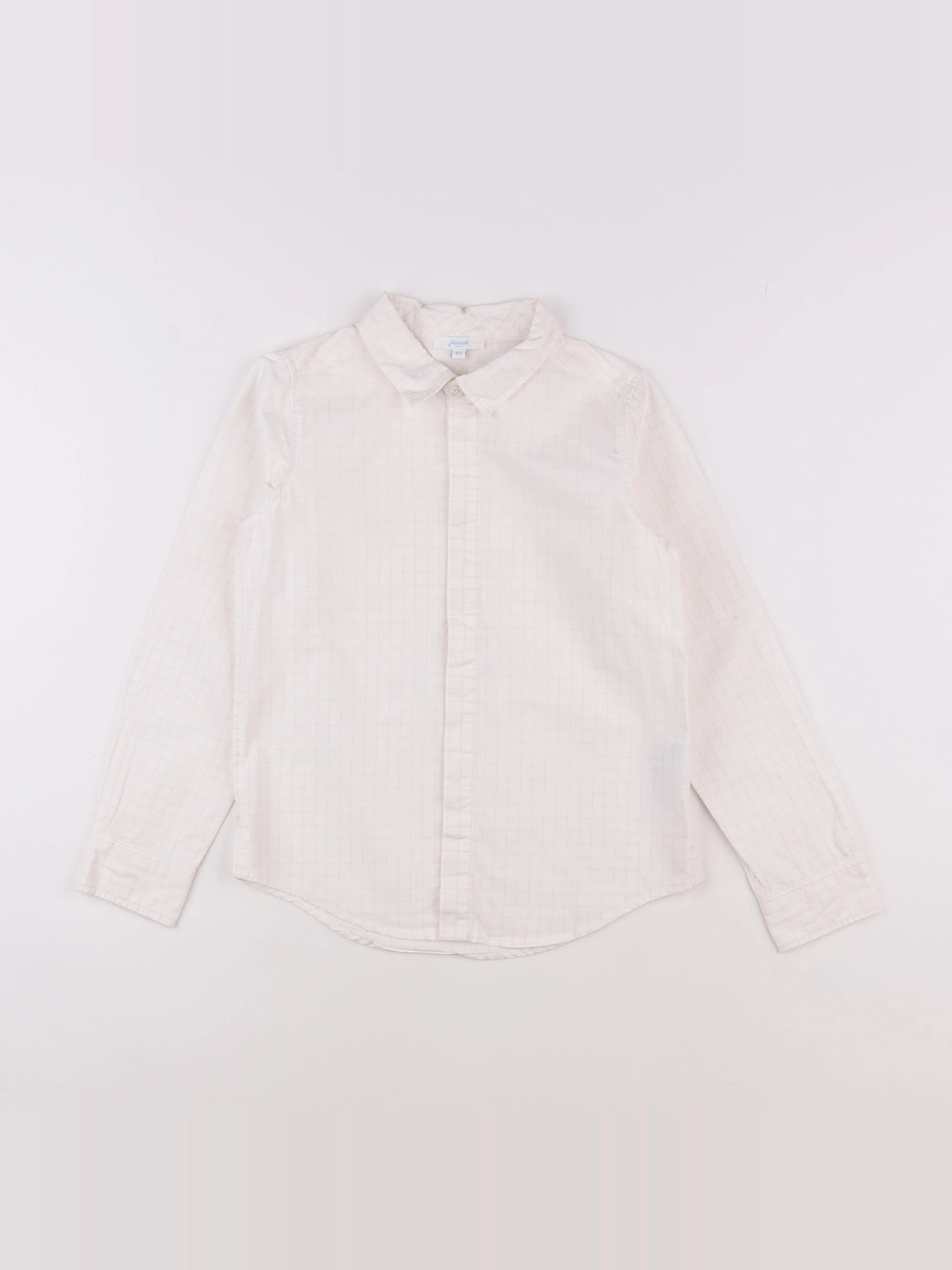 Jacadi - chemise blanc, rose - 8 ans
