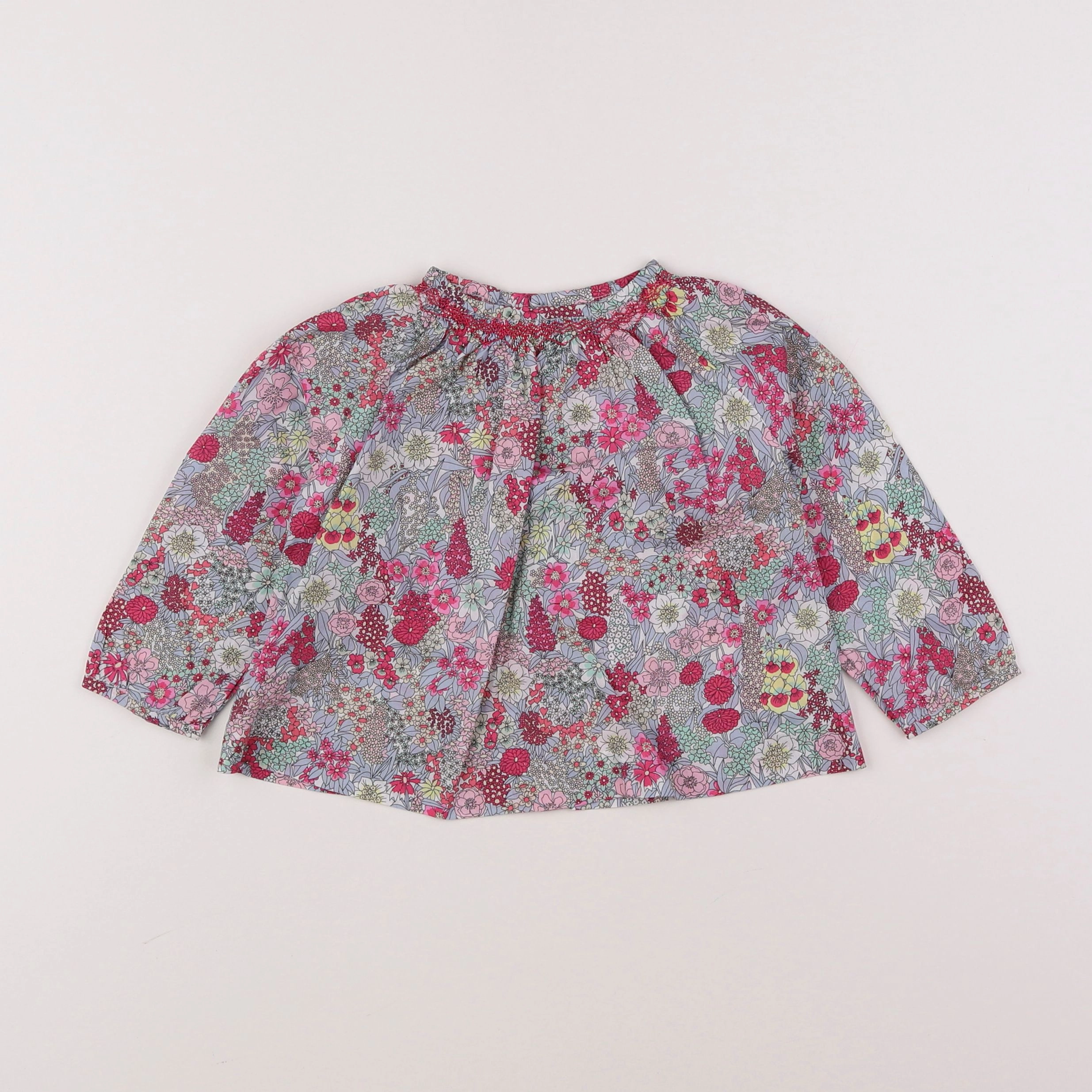 Jacadi - blouse liberty multicolore - 18 mois