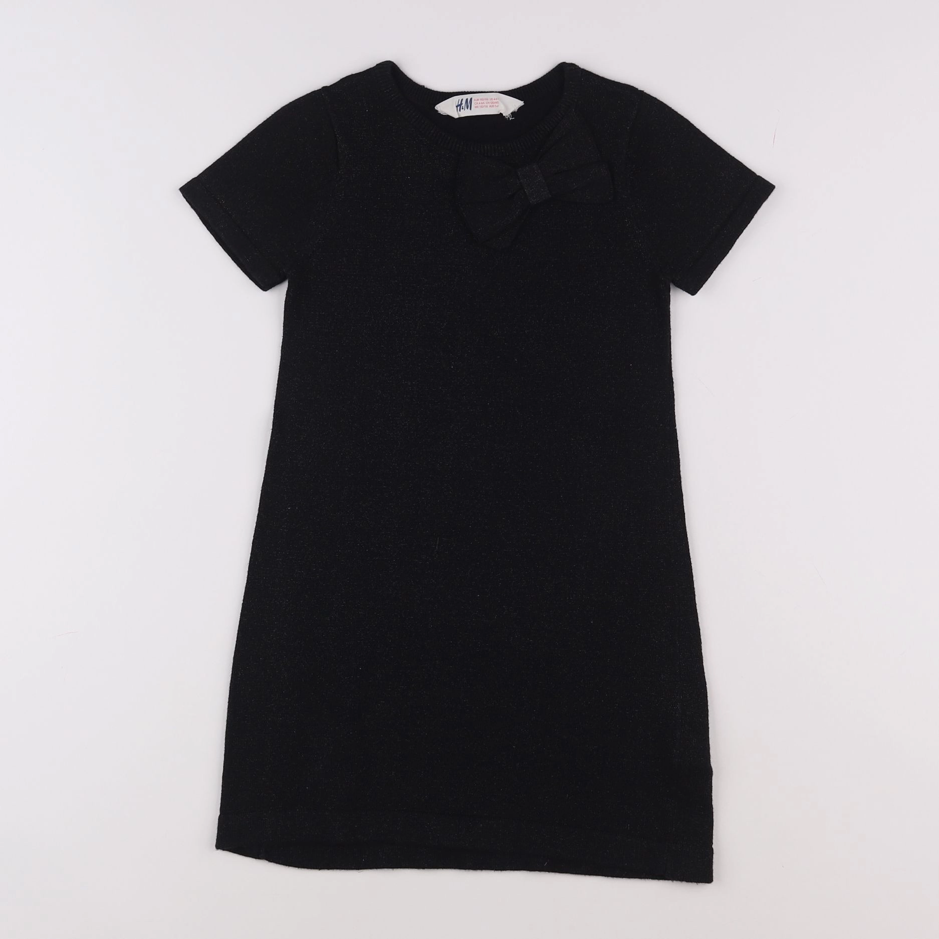 H&M - robe noir - 4/6 ans
