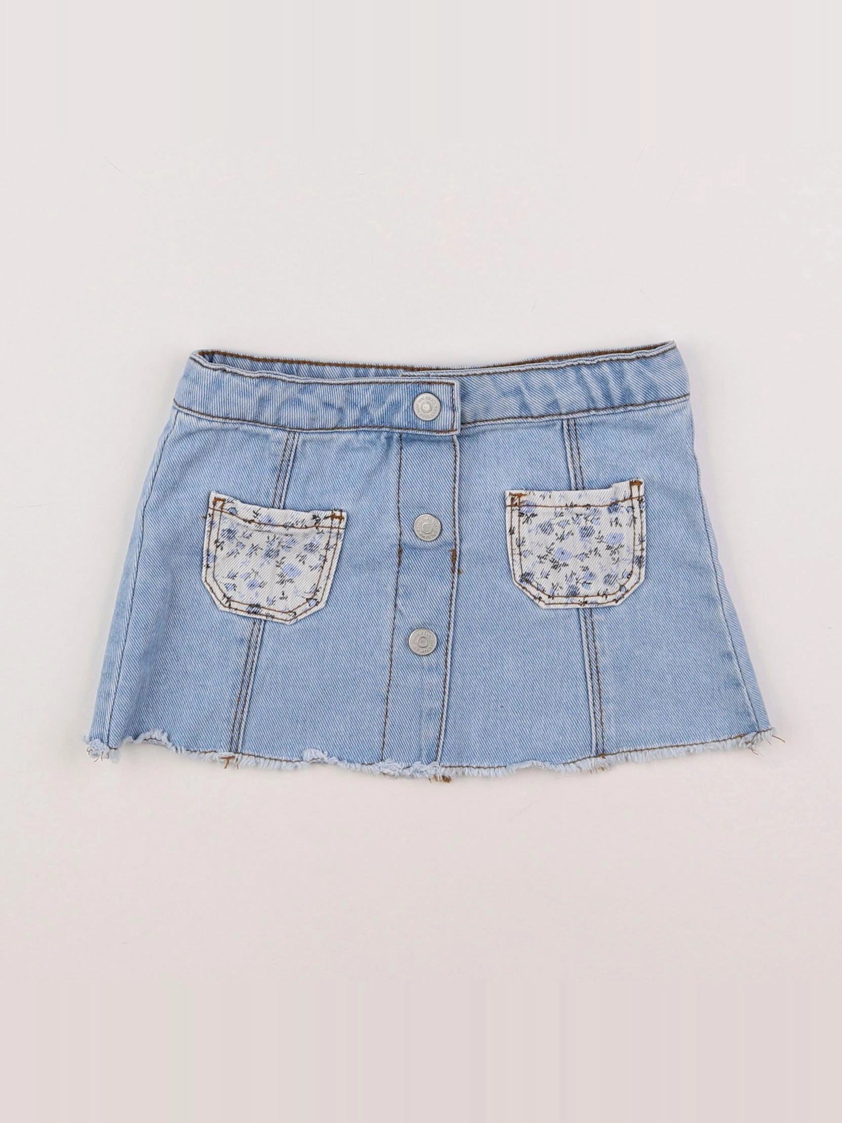 Zara - jupe bleu - 12/18 mois