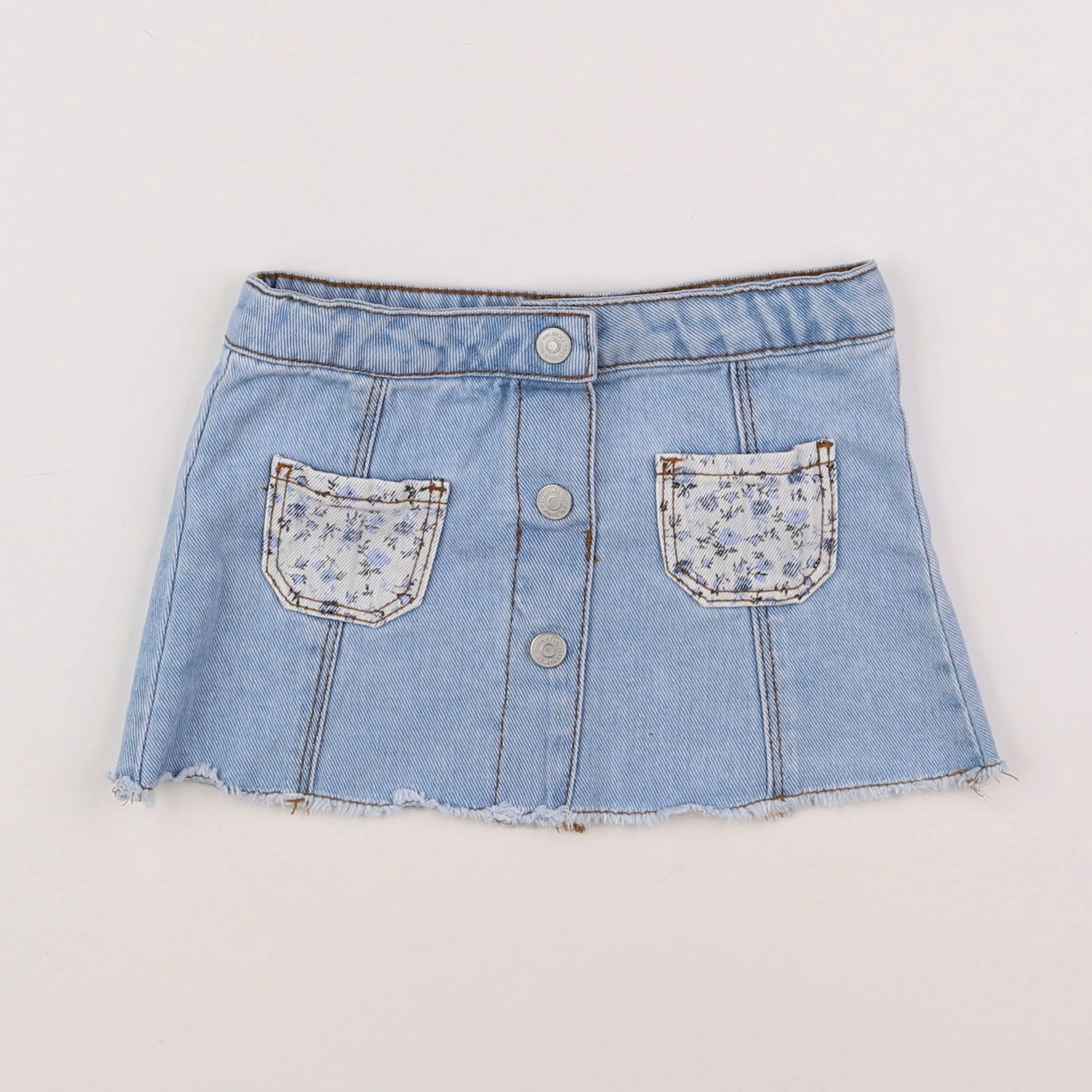 Zara - jupe bleu - 12/18 mois