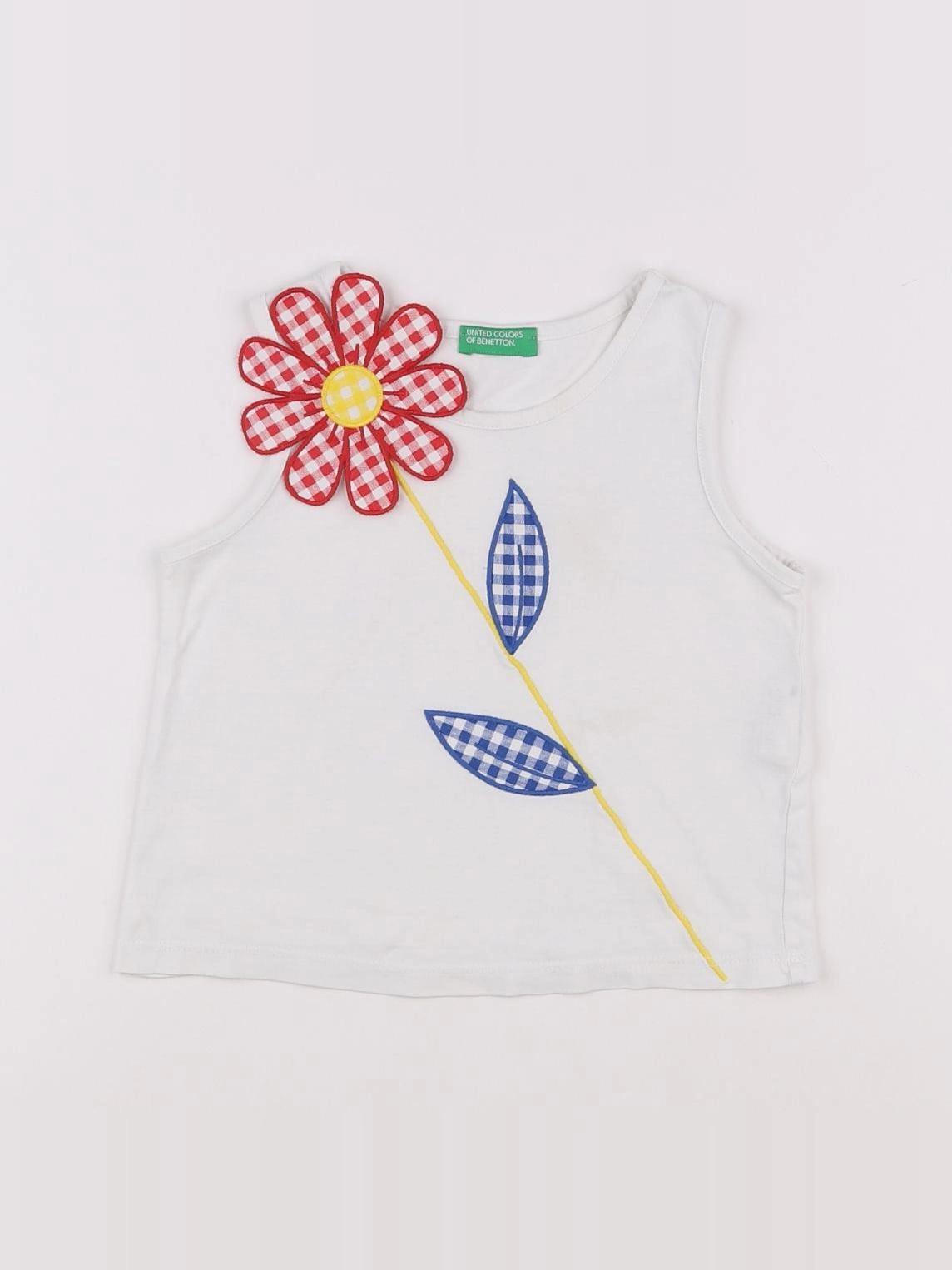 Benetton - débardeur blanc - 12 mois